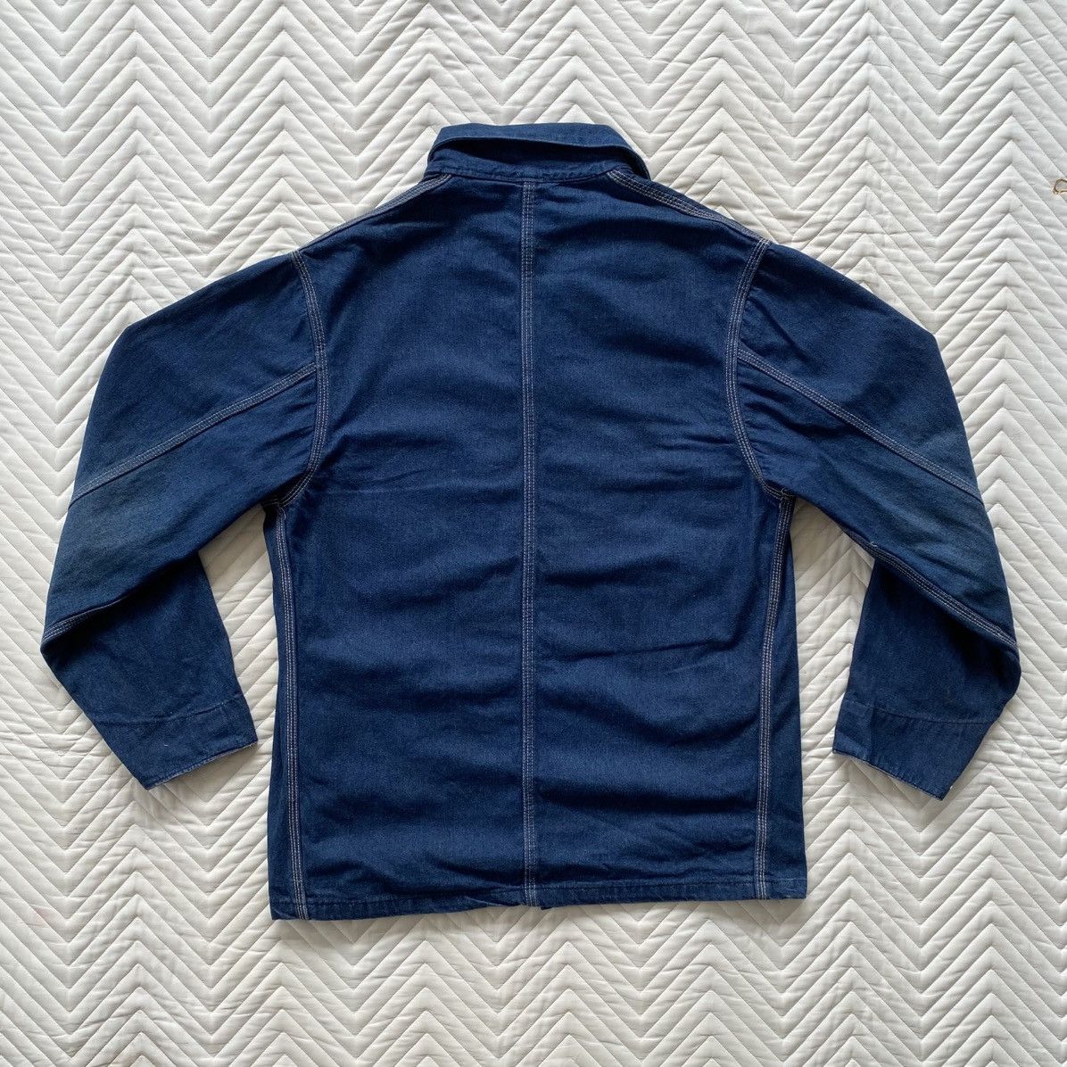 Carhartt 🔨 Vintage 80s/90s Carhartt Denim Chore Jacket - Made in USA Size US L / EU 52-54 / 3 - 3 Thumbnail
