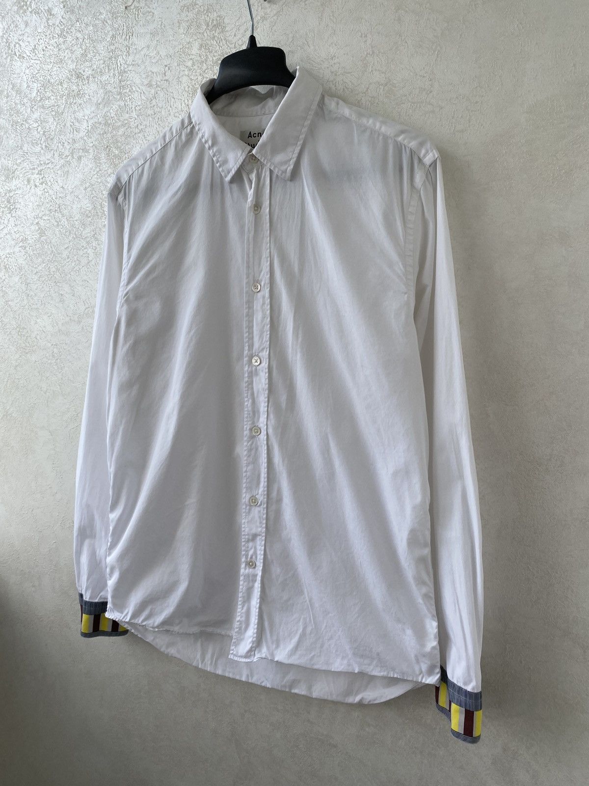 Acne Studios Acne Studios Jeffrey Stripped Cuff Button Up Shirt Size 52 Size US L / EU 52-54 / 3 - 2 Thumbnail