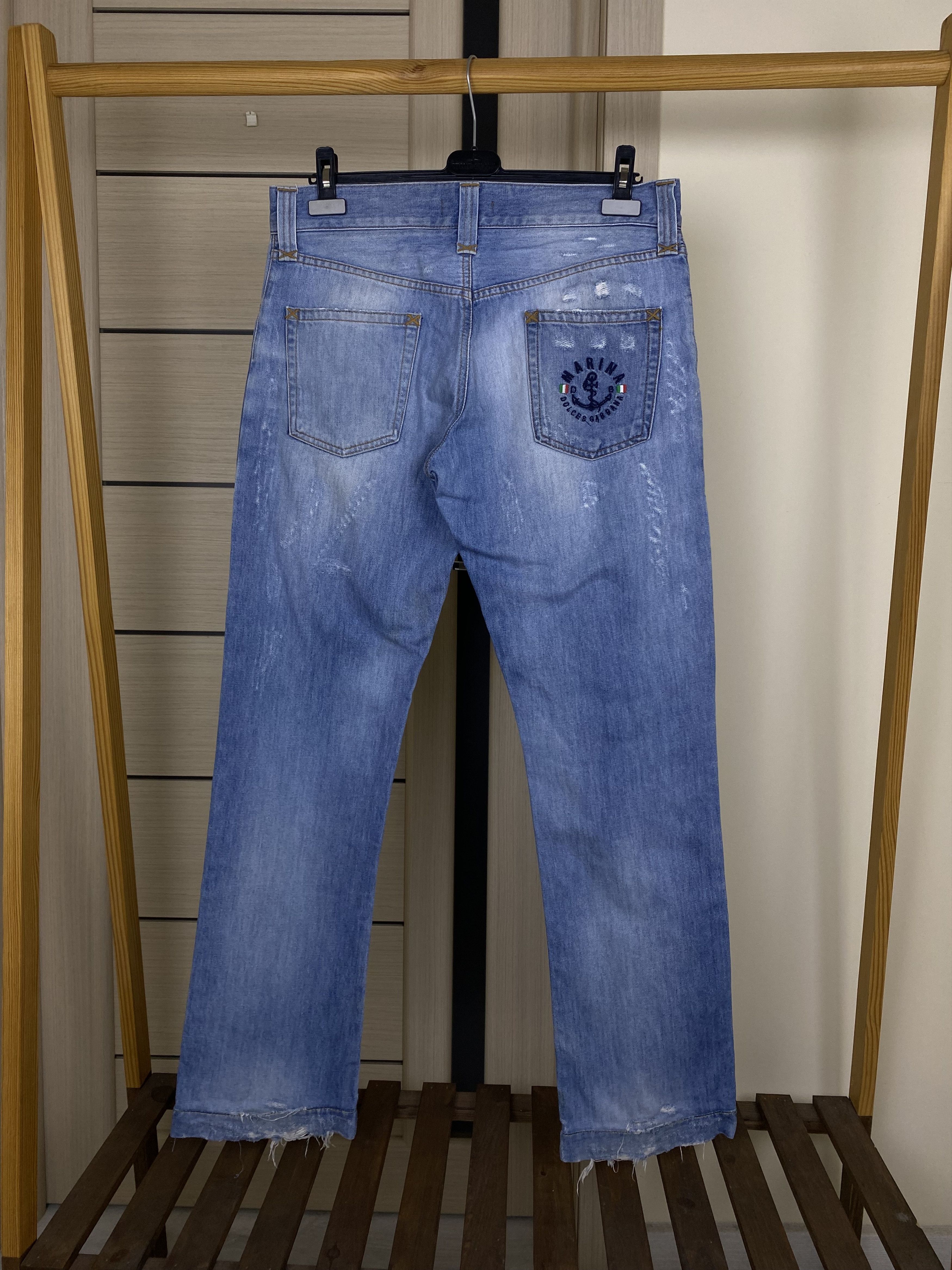 Dolce & Gabbana Dolce Gabbana marina yachting distressed washed jeans Size US 32 / EU 48 - 1 Thumbnail
