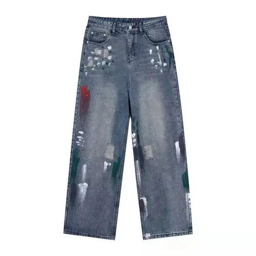 Vintage VIBE fade paint distressed jeans Size US 30 / EU 46 - 3 Thumbnail