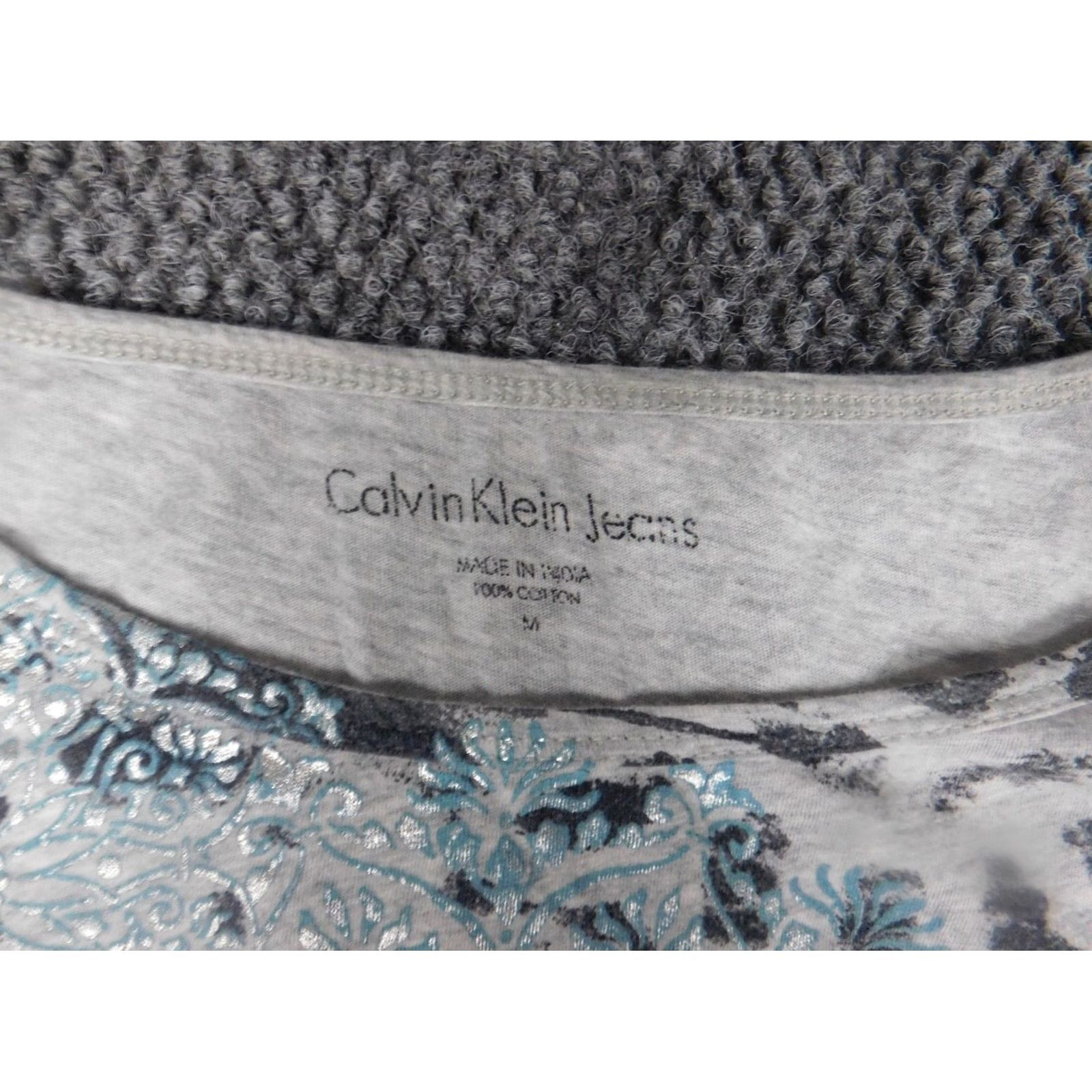 Calvin Klein Calvin Klein Collection Blouse M Women Gray Crew Neck Sleeveless Pullover Stretch Casual Shirt Size M / US 6-8 / IT 42-44 - 6 Thumbnail