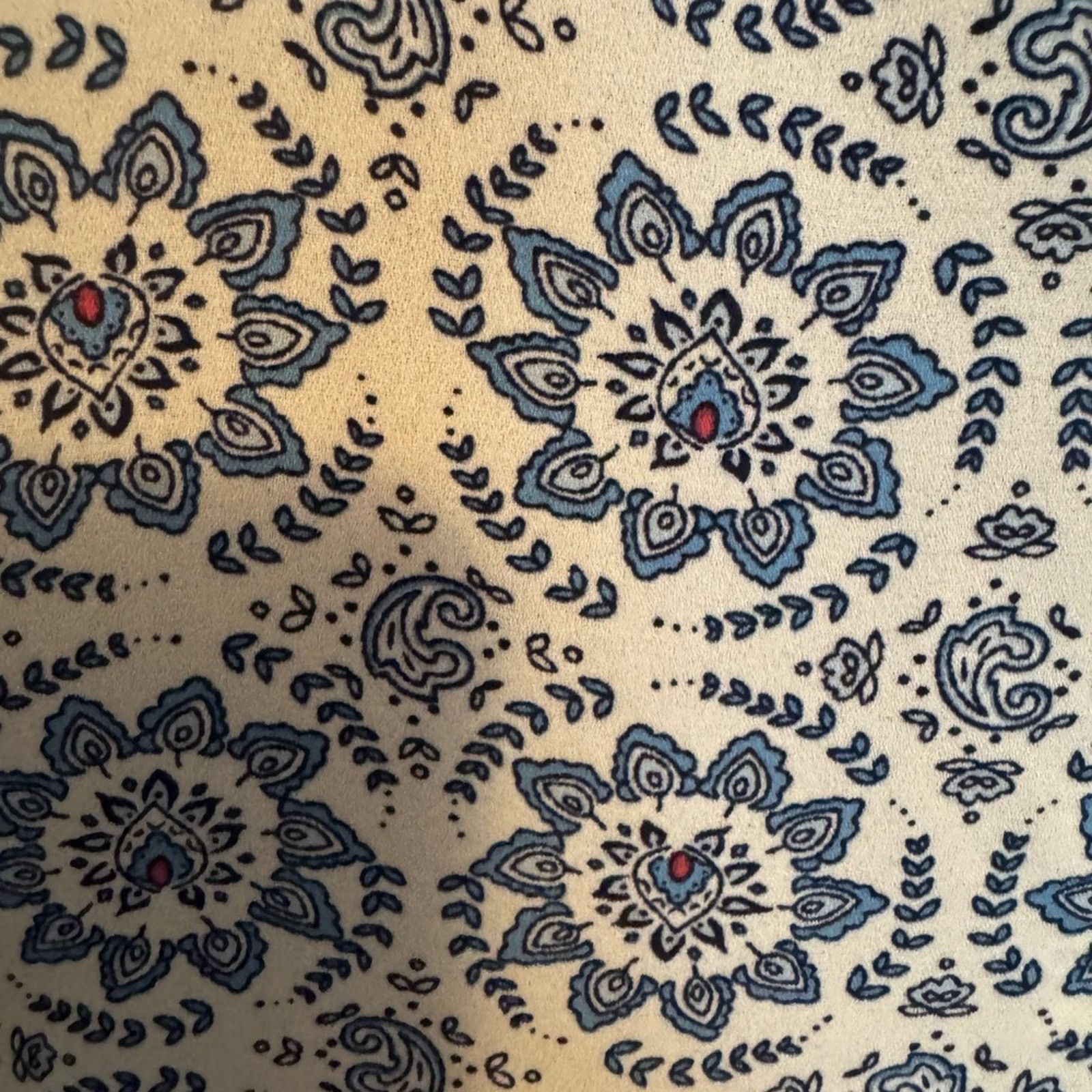 Elie Tahari Tahari Floral Blue and White Women's Top SZ 1X Size XL / US 12-14 / IT 48-50 - 6 Thumbnail