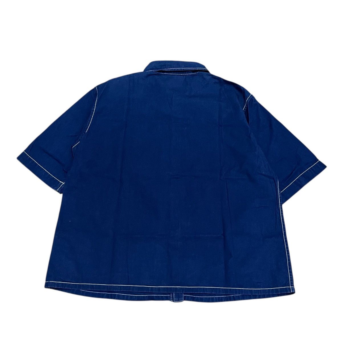 Issey Miyake HAI SPORTING GEAR INDIGO Embroidery Shirt Japanese Brand Size US M / EU 48-50 / 2 - 6 Thumbnail