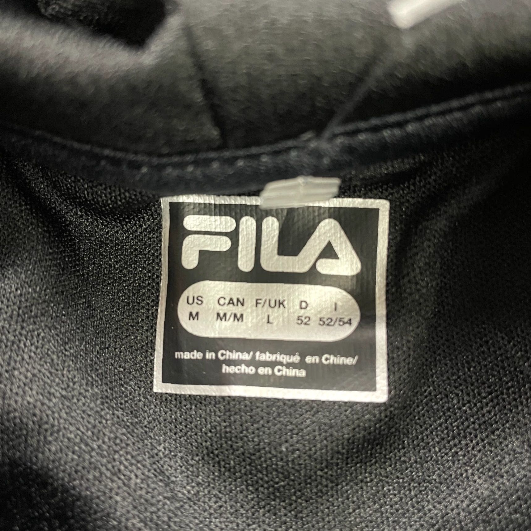 Fila FILA Hoodie Pullover Sweatshirt Mens Medium Black Gray Graphic Fleece Casual Size US M / EU 48-50 / 2 - 7 Thumbnail