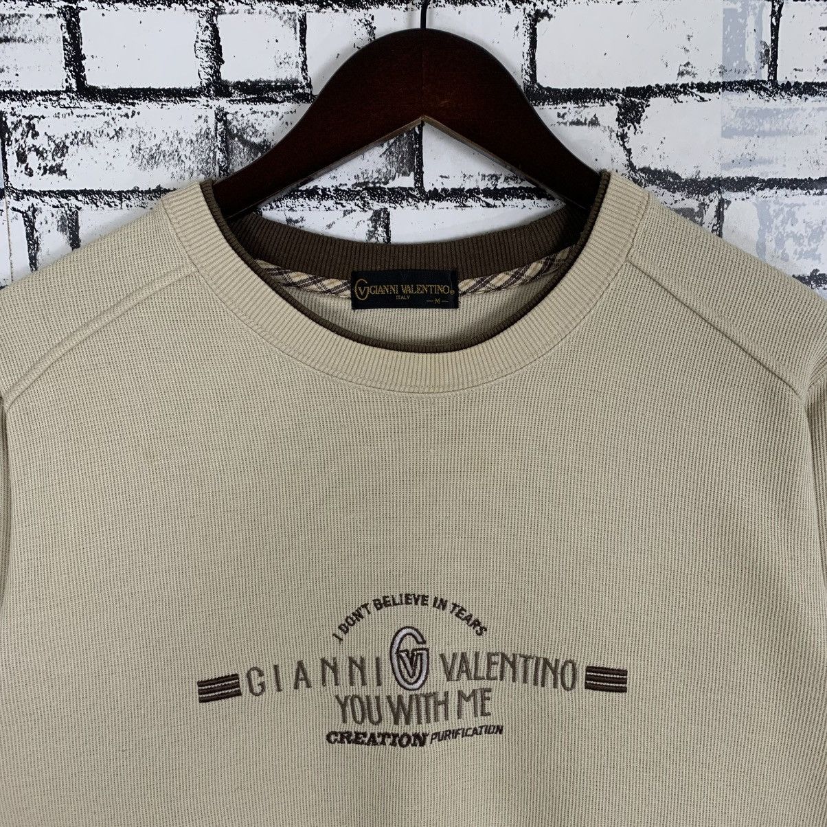 Gianni Valentino × Valentino Vintage Gianni Valentino Italy Sweatshirt Size Medium Size M / US 6-8 / IT 42-44 - 2 Thumbnail