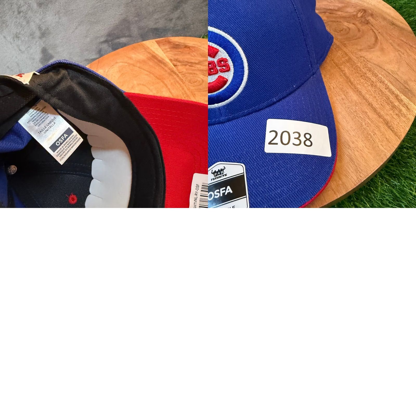 Vintage Fan Favorite Chicago Cubs Hat Mens One Size Blue Adjustable Baseball Cap NWT Size ONE SIZE - 8 Thumbnail