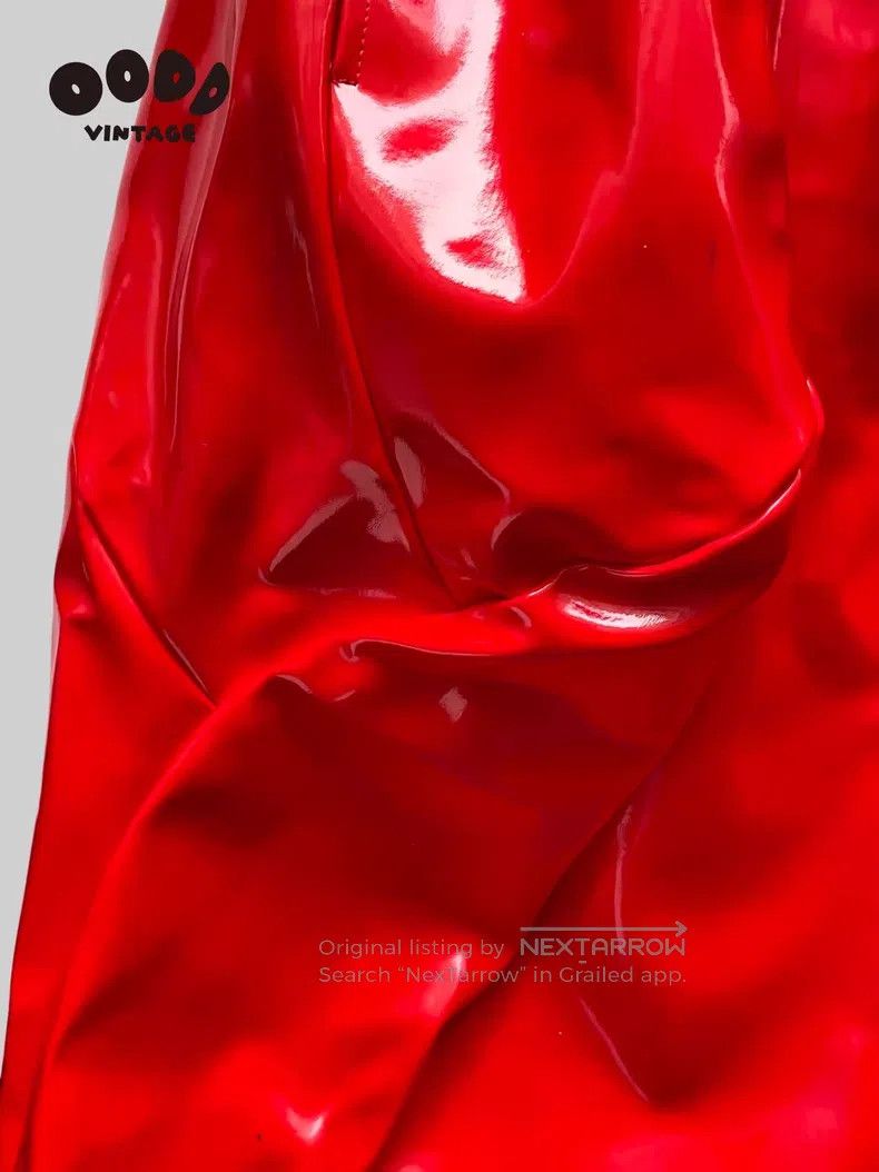 Comme des Garcons Comme des Garcons size XS Glossy patent leather asymmetric Size 23" - 5 Thumbnail