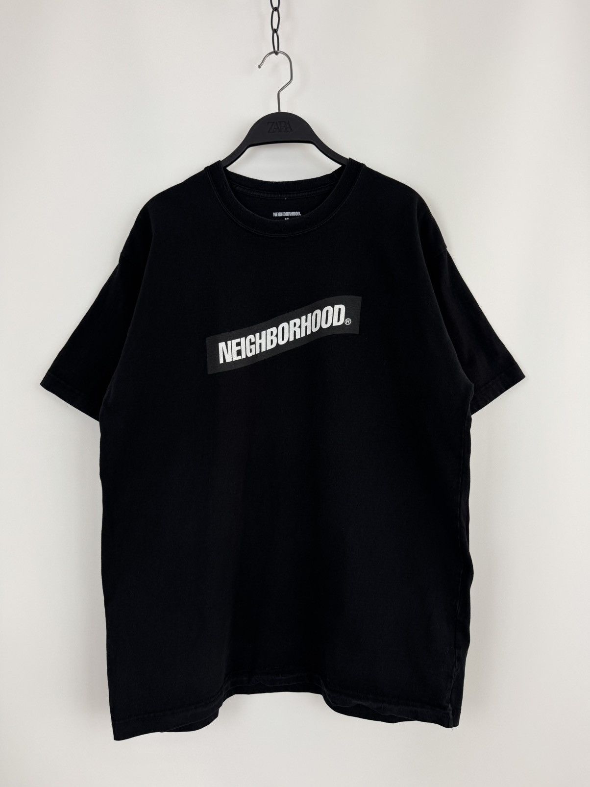 Neighborhood Neighborhood Distortion Logo Black T-Shirt Size US M / EU 48-50 / 2 - 1 Thumbnail
