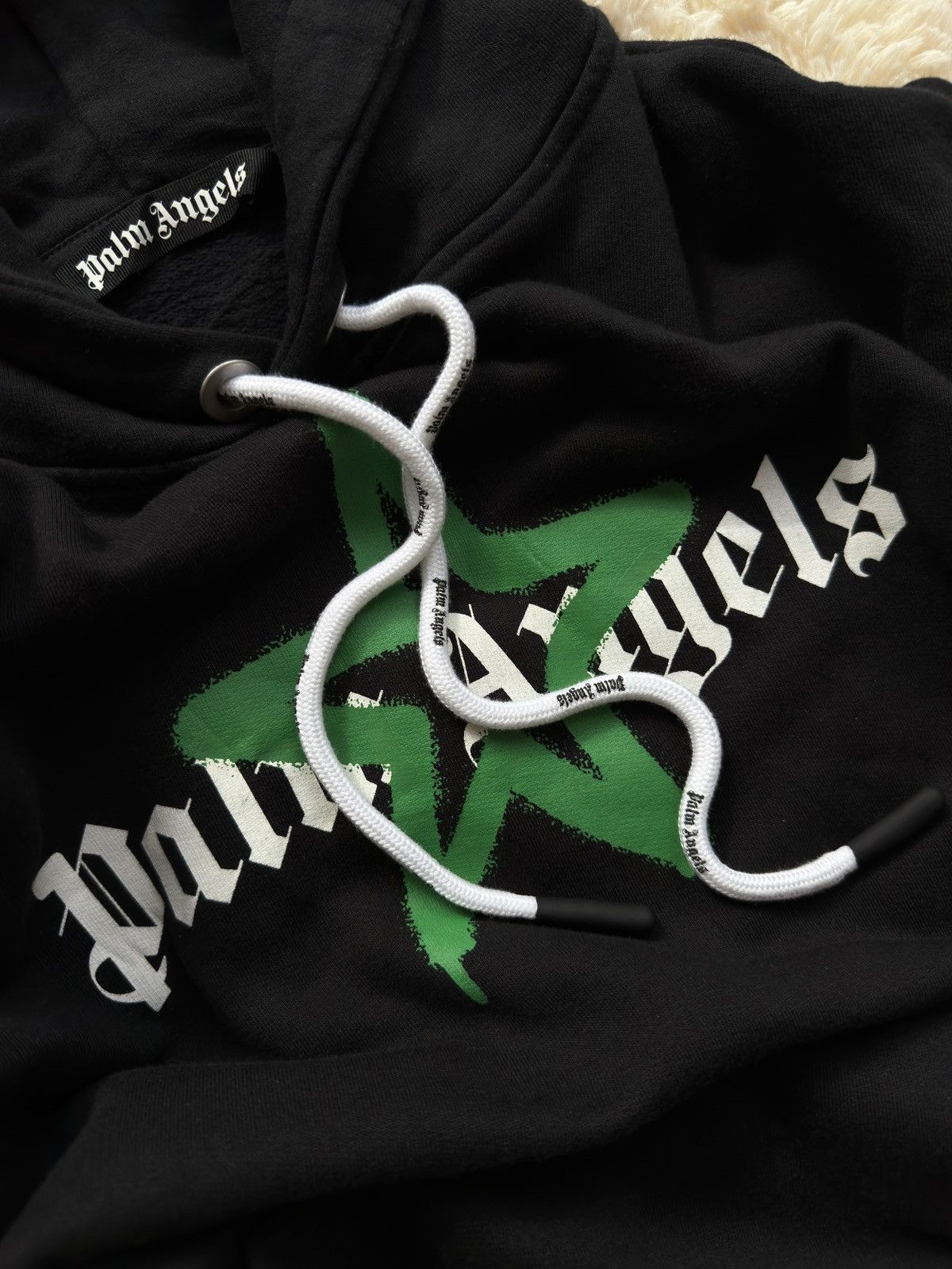 Palm Angels Palm Angels Star Sprayed hoodie Black boxy fit Size US L / EU 52-54 / 3 - 4 Thumbnail