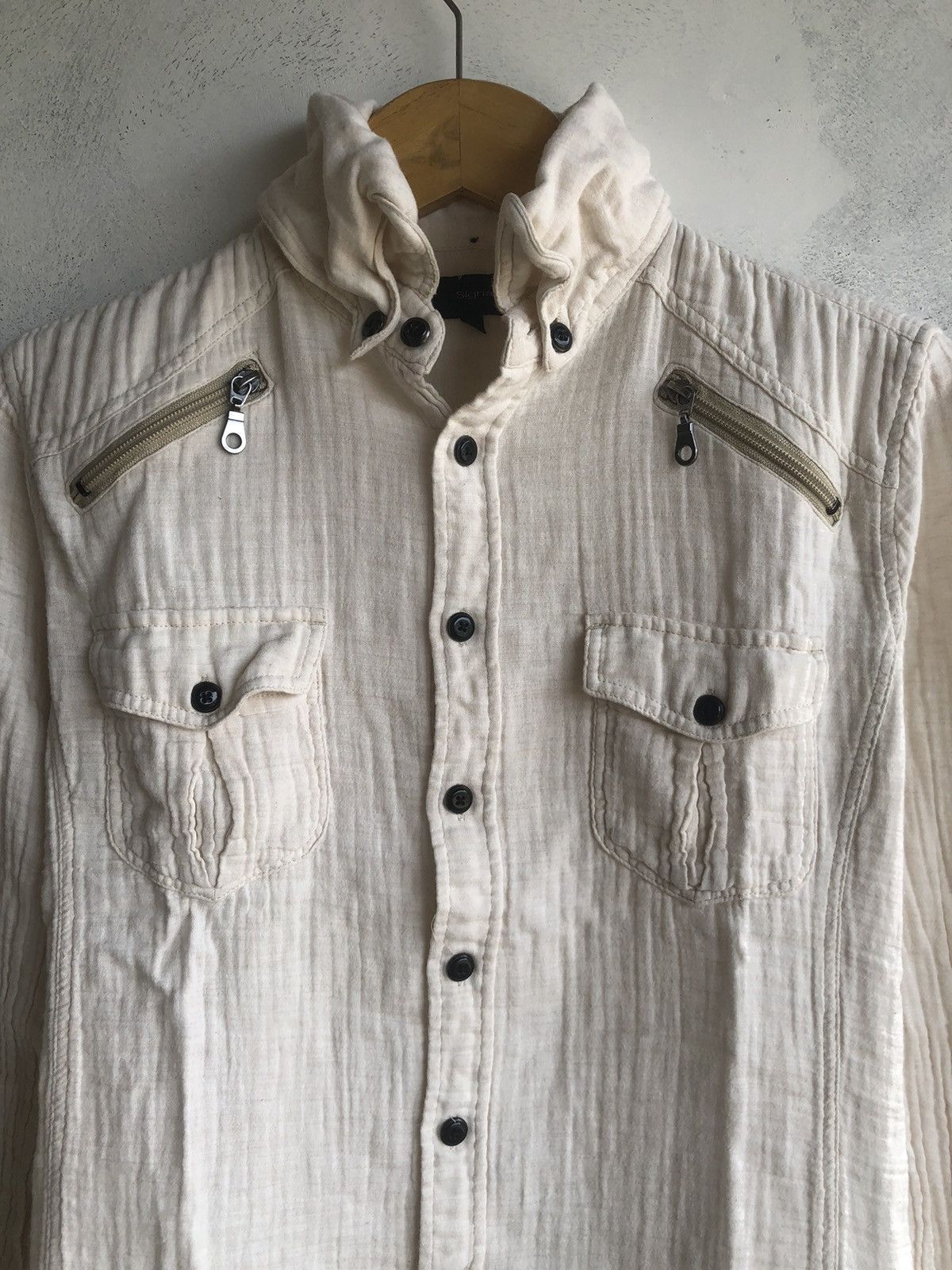 If Six Was Nine Japan Zipper Button Shirt Rock Punk Style Size US M / EU 48-50 / 2 - 5 Thumbnail