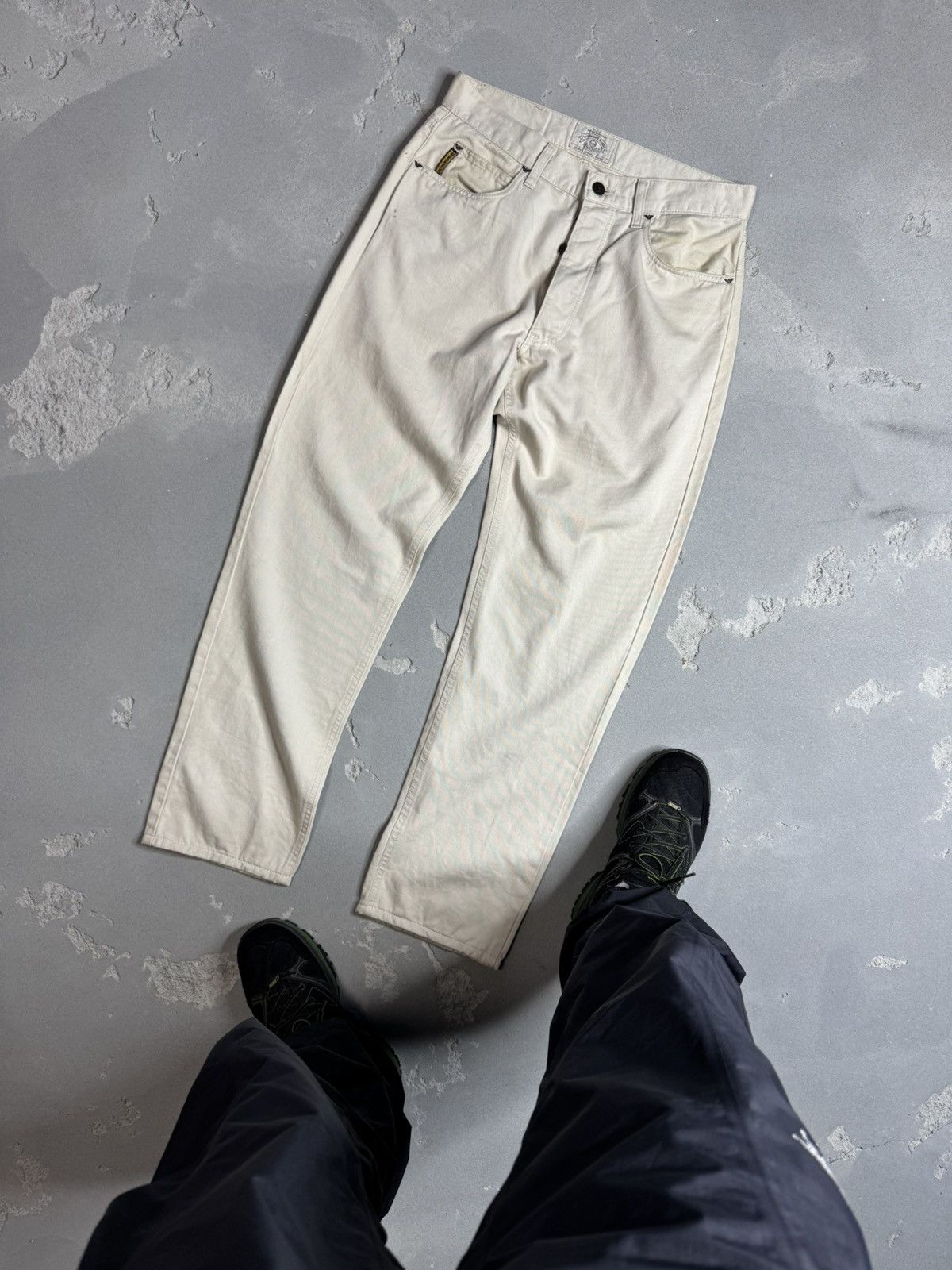Giorgio Armani × Vintage ARMANI JEANS VINTAGE SZ 32 LINEN COTTON MADE IN ITALY MEN'S Size US 32 / EU 48 - 2 Thumbnail