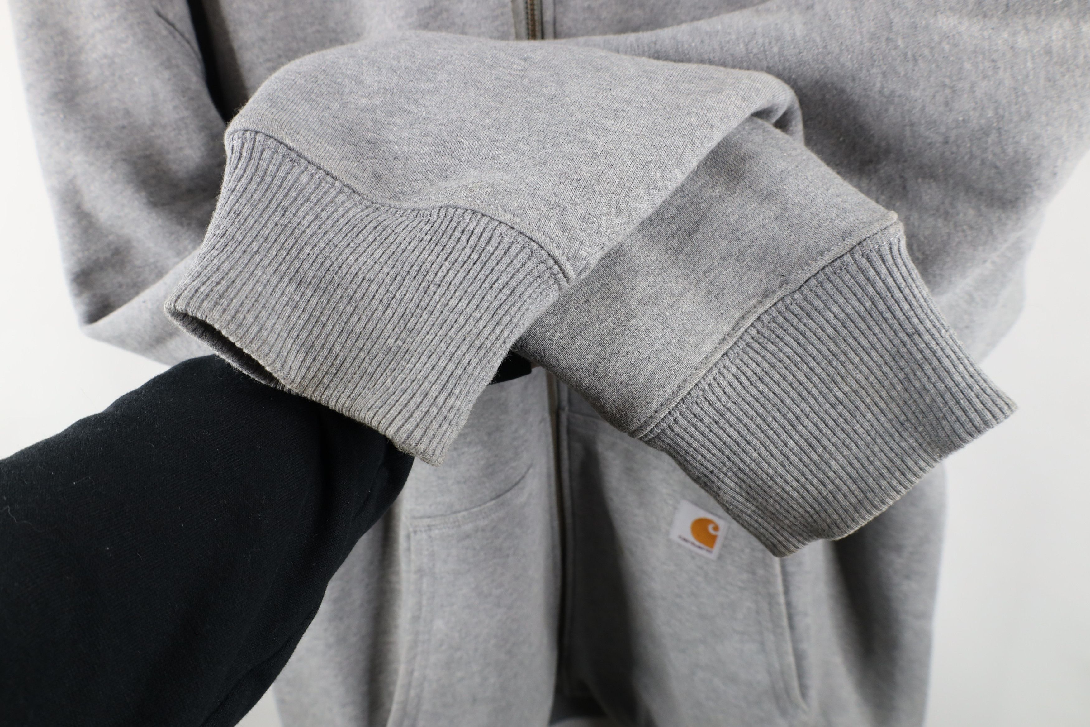 Carhartt × Vintage Vintage Carhartt Fleece Lined Full Zip Hoodie Jacket Swacket Size US XL / EU 56 / 4 - 7 Thumbnail
