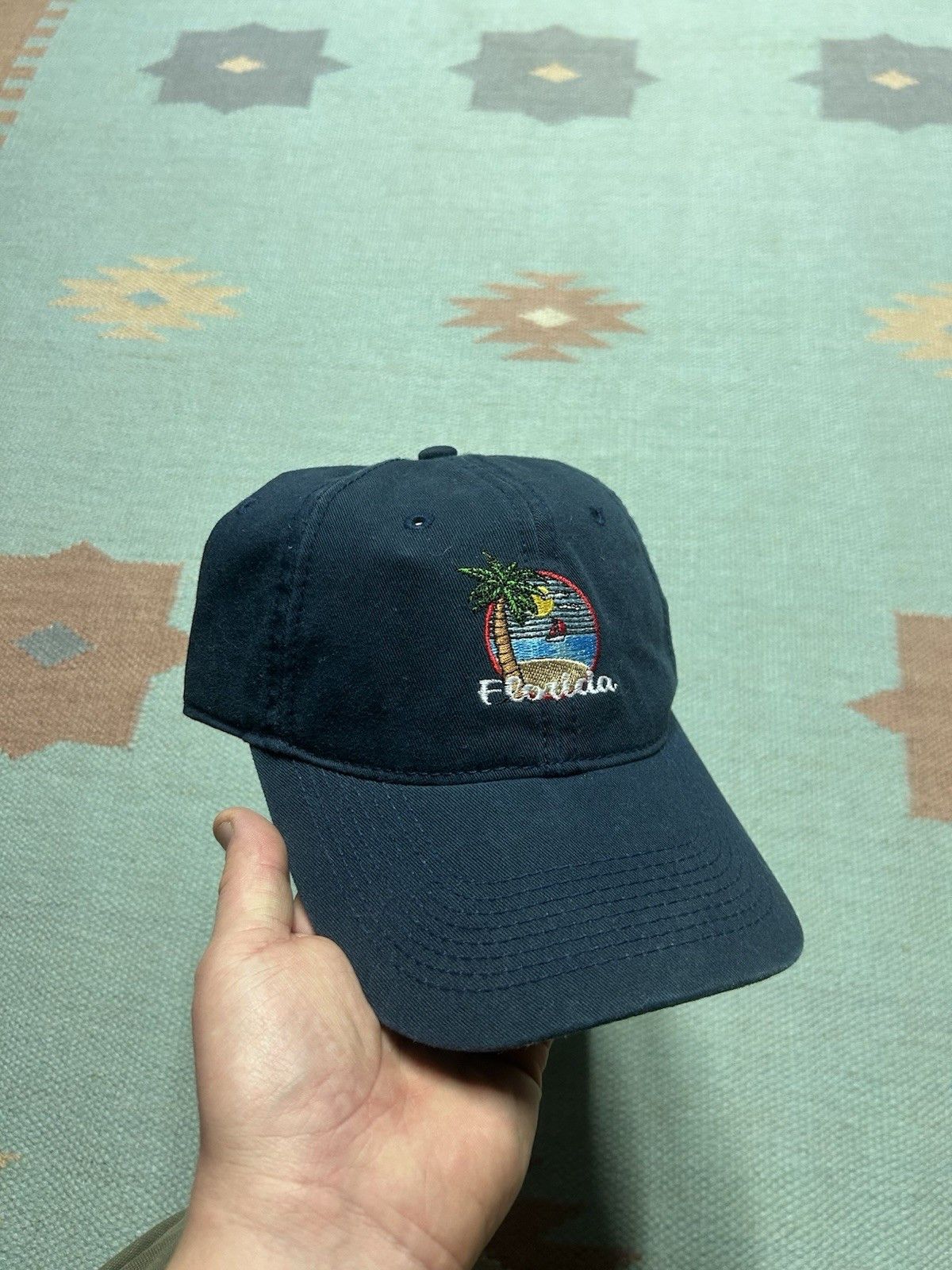 Vintage Vintage strapback hat Florida beach palm tree embroidered Size ONE SIZE - 1 Thumbnail