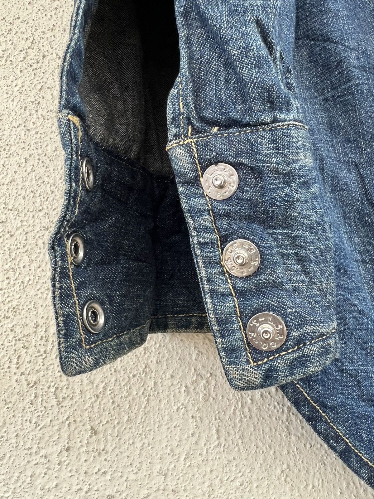 Levi's Vintage Clothing Vintage 1998 LVC Levi’s Big E Muddy Denim Western Shirt Size US M / EU 48-50 / 2 - 17 Thumbnail