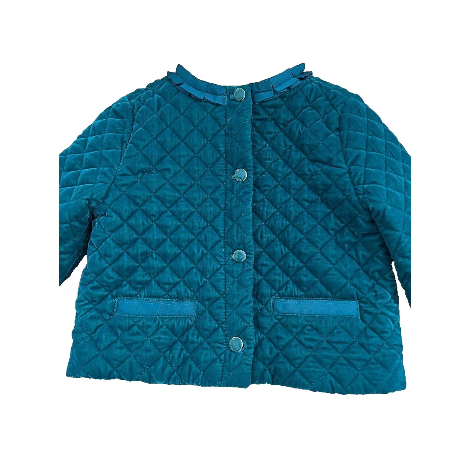 Jackman Janie and Lack Girl Velvet Quilted Size 7/8 A000901 Size 26 - 3 Thumbnail