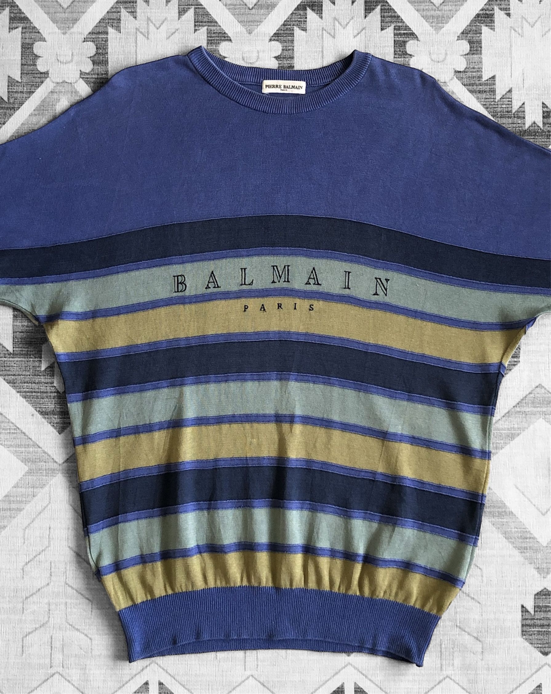 Pierre Balmain RARE🔥VTG 90’S BALMAIN ARCHIVAL KNIT S/S JUMPER Size US L / EU 52-54 / 3 - 2 Thumbnail