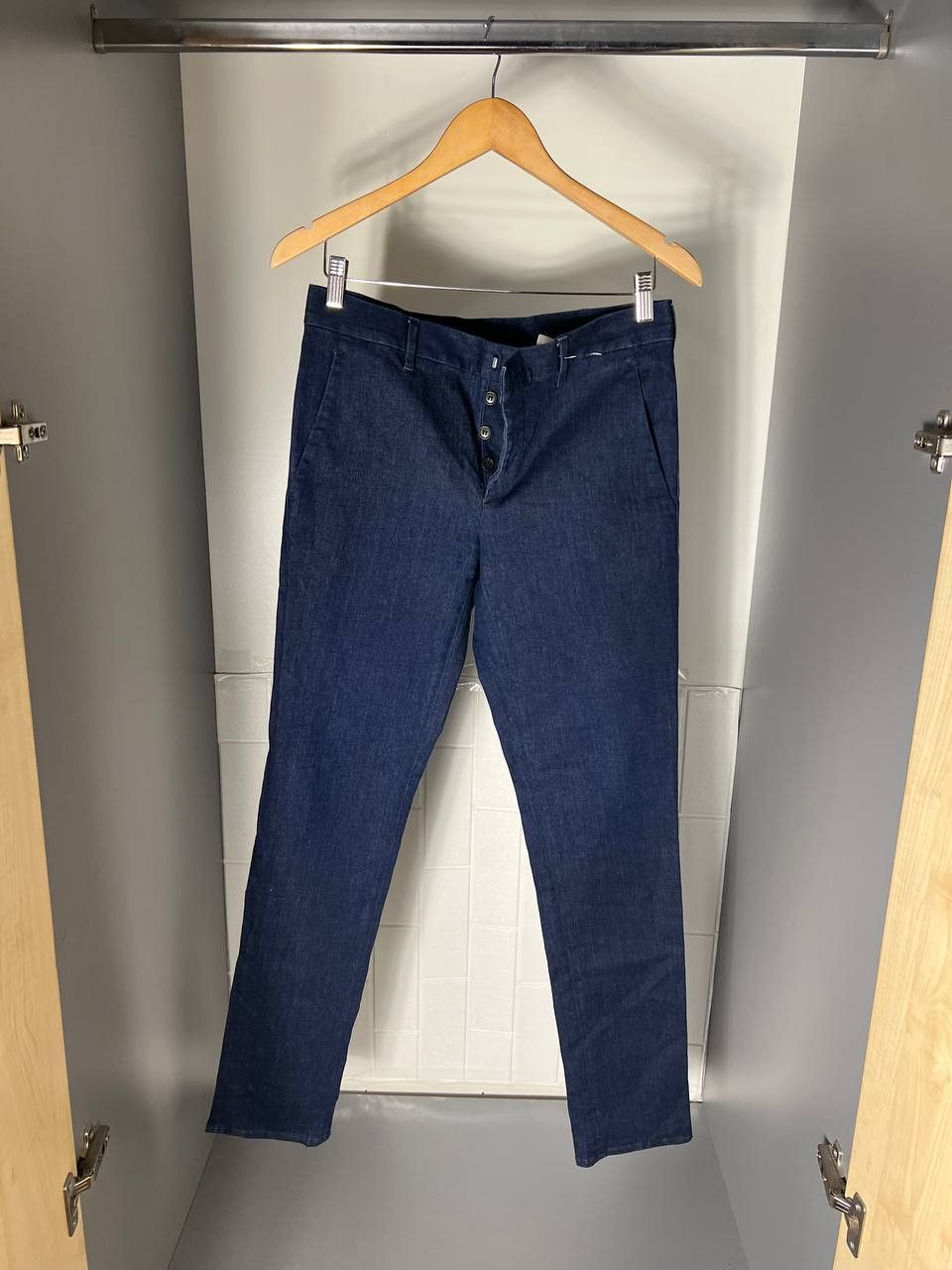 Prada VINTAGE PRADA DENIM SKINNY JEANS ITALIAN DESIGNER CASUAL Size US 32 / EU 48 - 1 Thumbnail