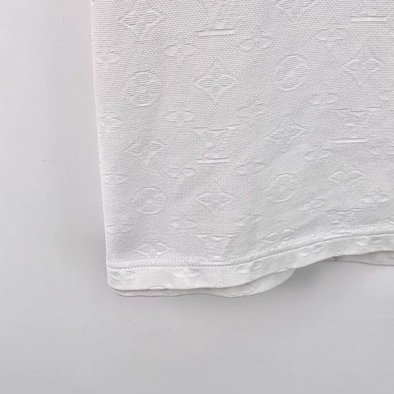 Louis Vuitton Louis Vuitton white logo full print short sleeves Size US XL / EU 56 / 4 - 4 Thumbnail