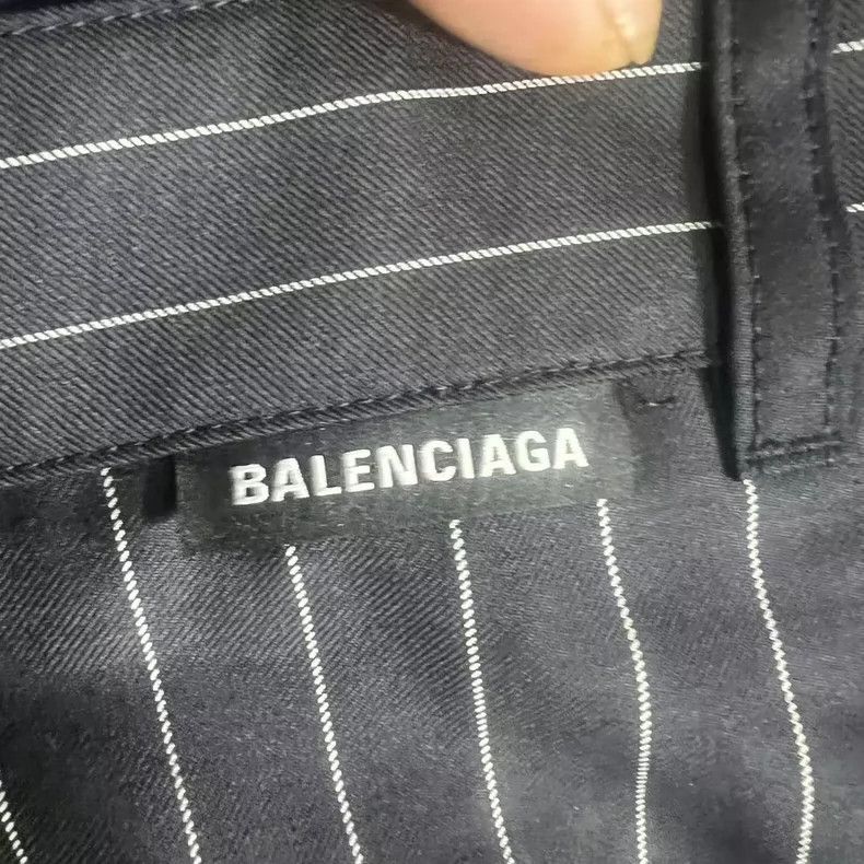 Balenciaga Balenciaga size 44 Black and white striped trousers Size US 28 / EU 44 - 3 Thumbnail