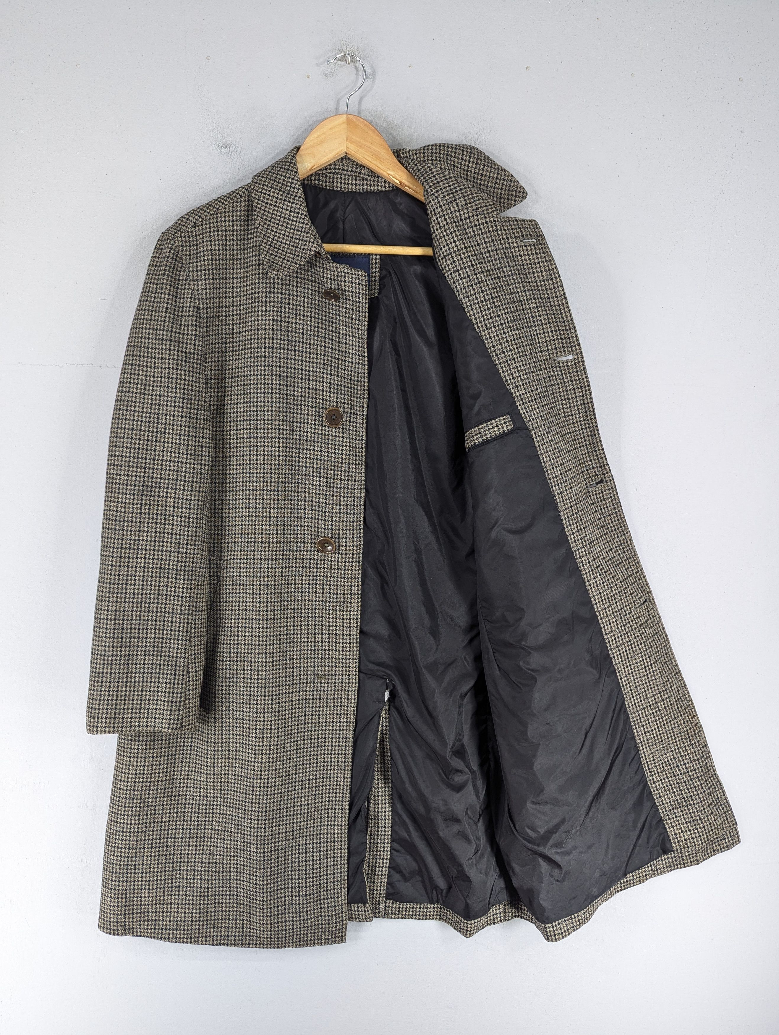 Herno Vintage Herno Houndstooth Wool Long Coat Jacket Size L / US 10 / IT 46 - 10 Thumbnail