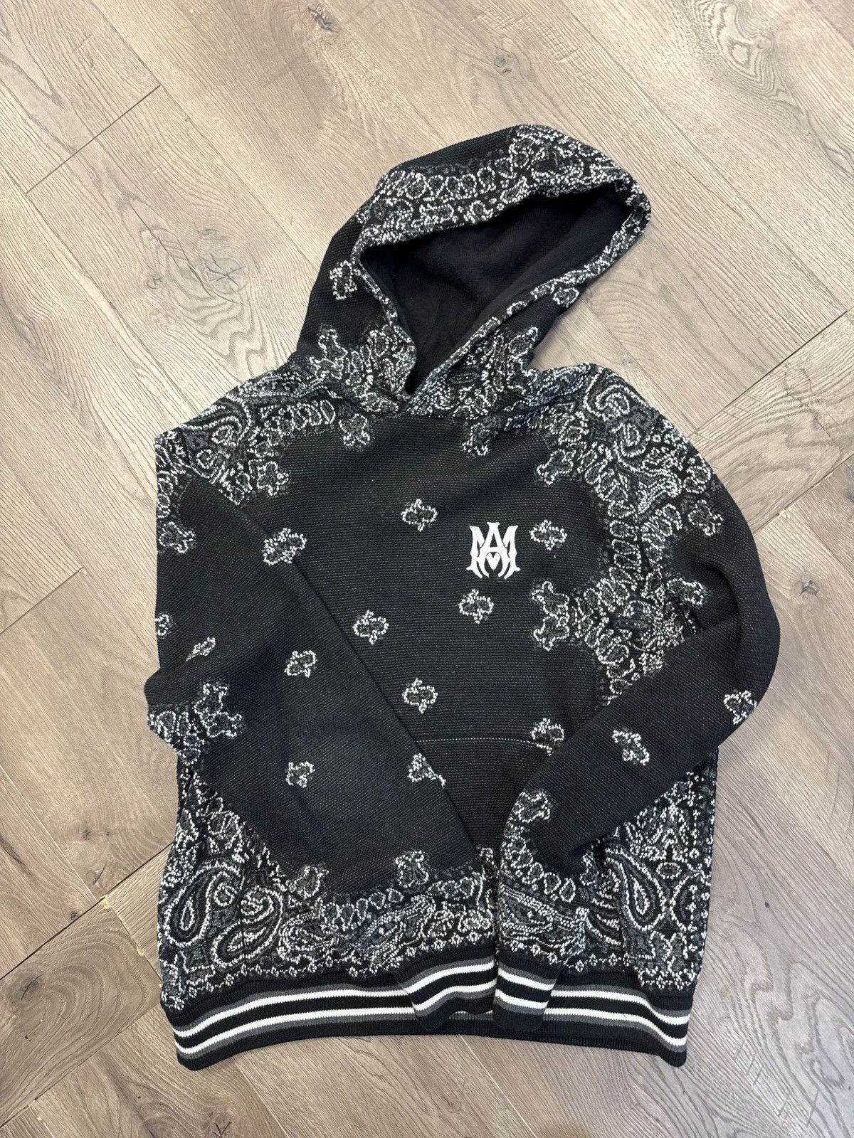 Amiri Amiri knit sweatsuit black white bandana Size US L / EU 52-54 / 3 - 2 Thumbnail