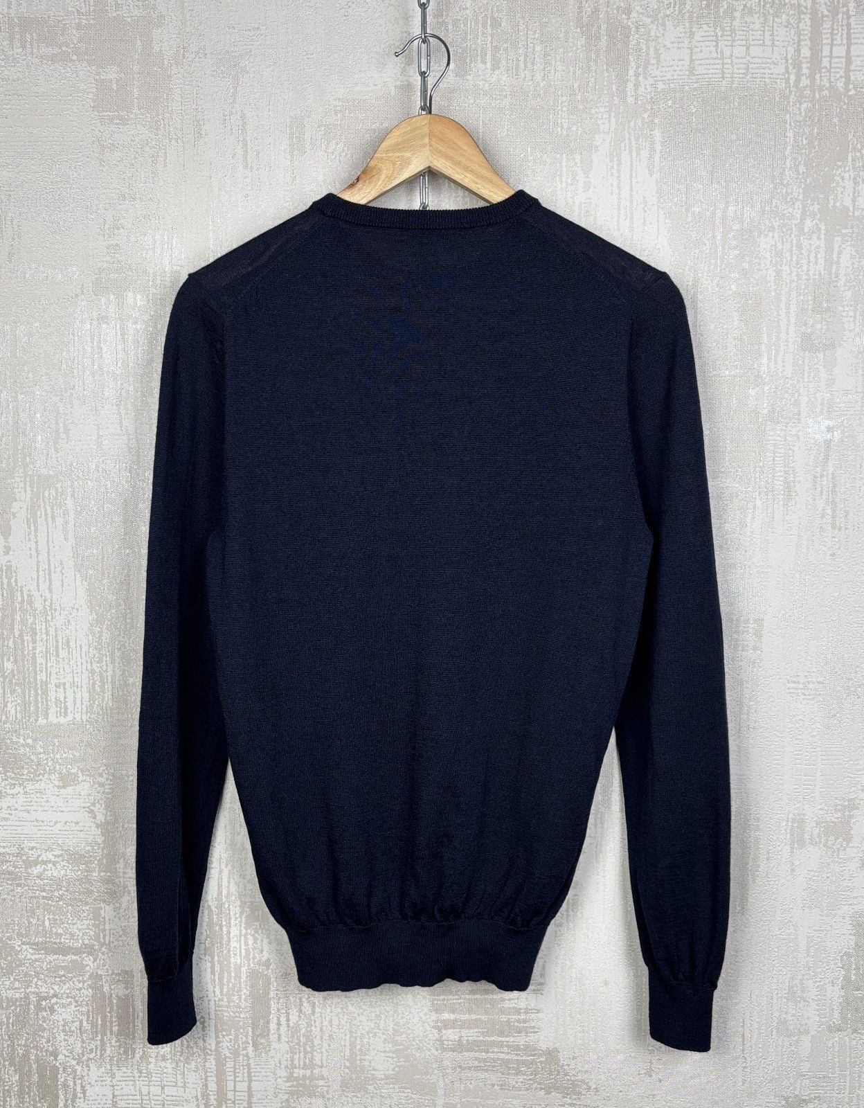 Suitsupply SuitSupply Merino Wool Crew Neck Dark Navy Size US M / EU 48-50 / 2 - 8 Thumbnail