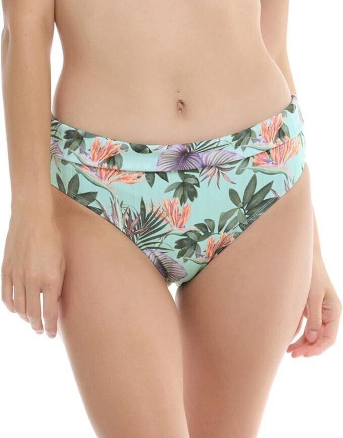 Other Skye Foldover Mid Waist Swim Bikini Bottom Spearmint ( S ) Size 28" / US 6 / IT 42 - 1 Thumbnail