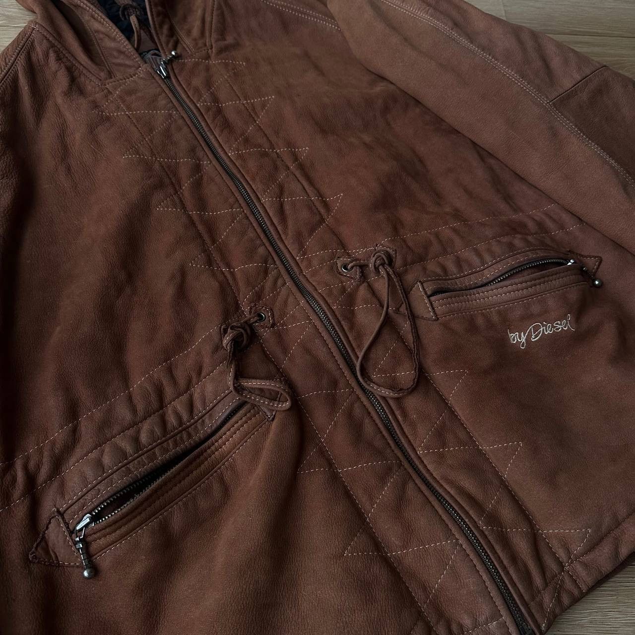 Diesel Diesel Leather Flying Cougar Jacket Size US XL / EU 56 / 4 - 9 Thumbnail