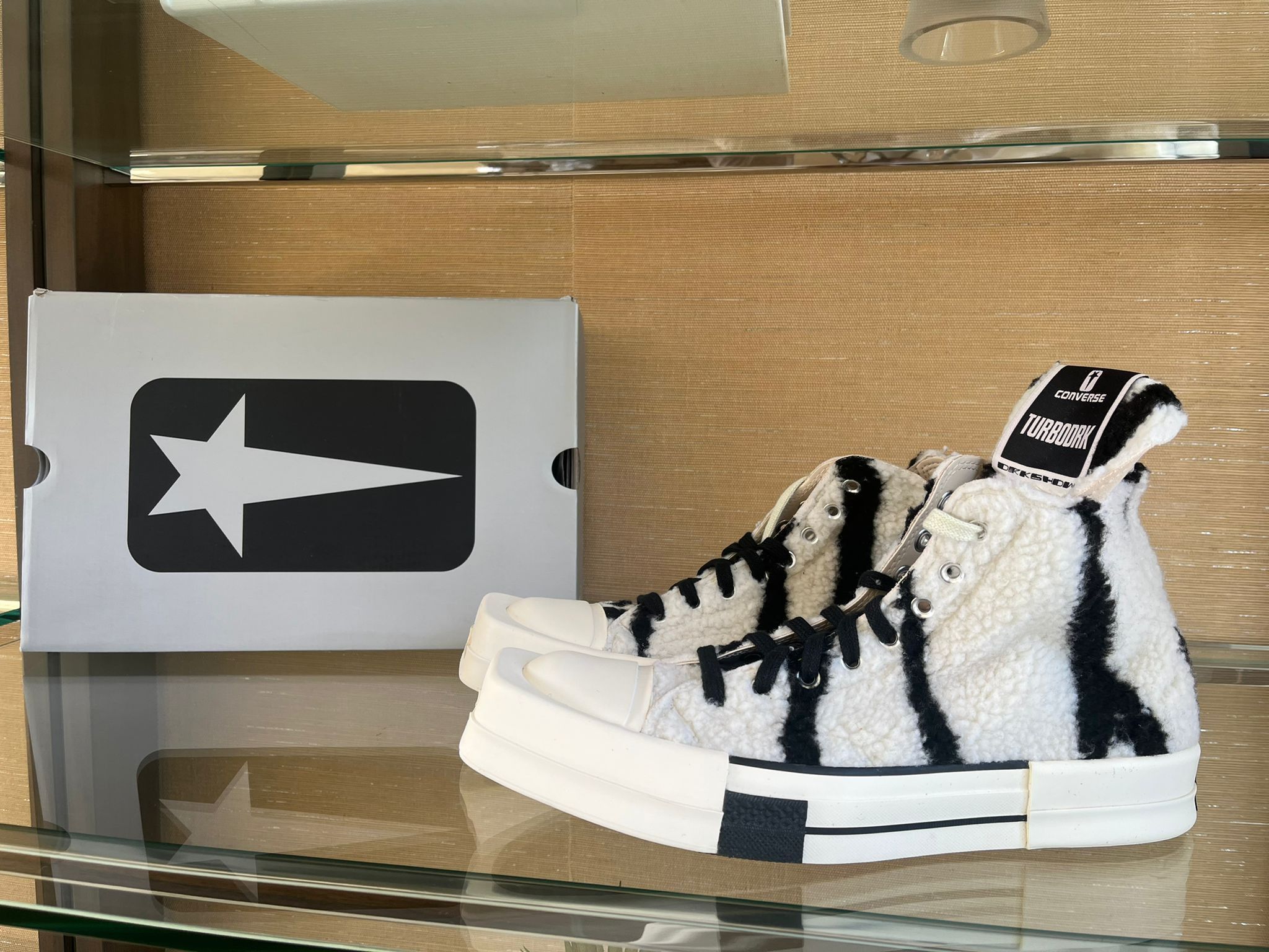 Rick Owens Drkshdw Turbodrk Sneakers in Black & White Size US 7 / EU 40 - 4 Thumbnail