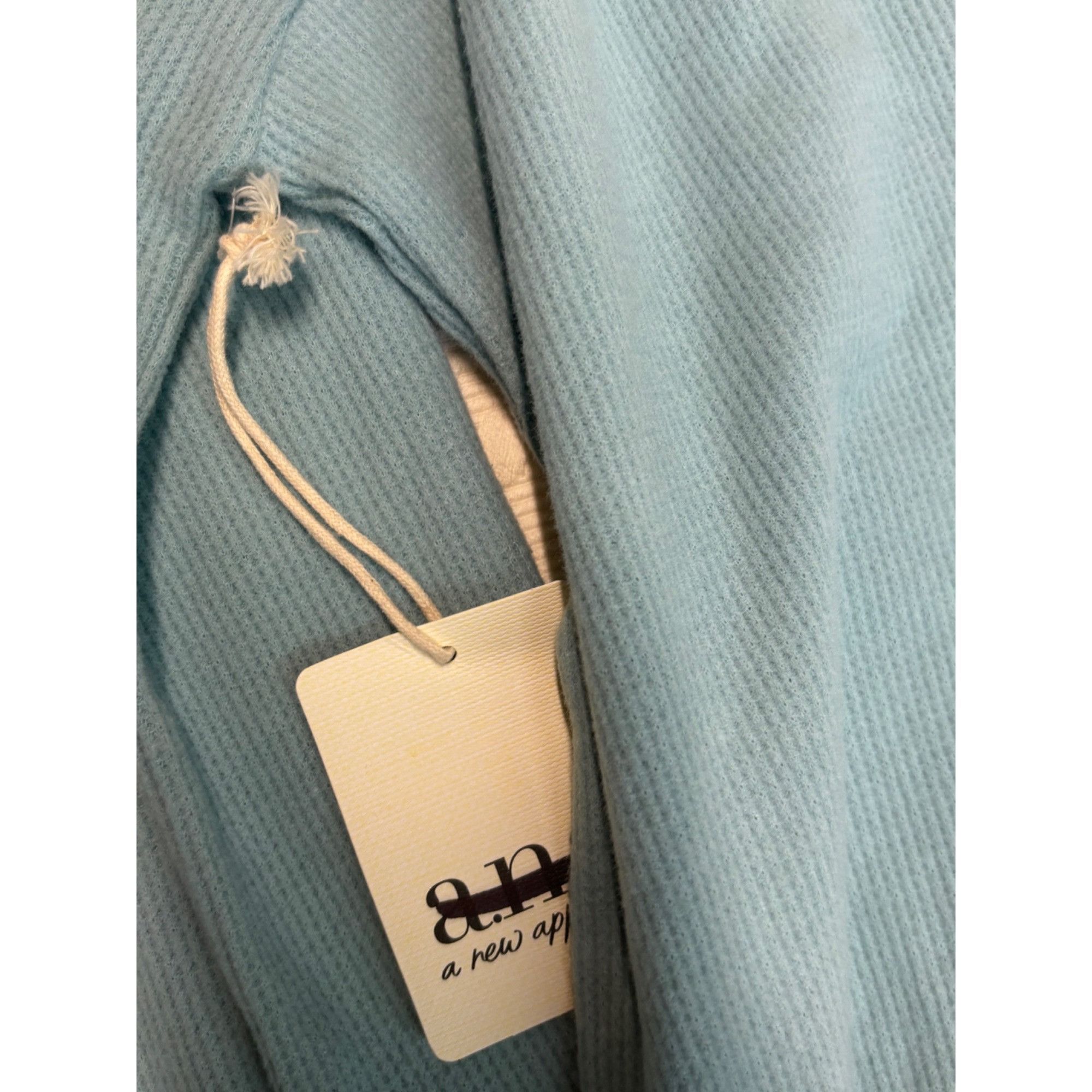 Other a.n.a. Women’s V-neck Thermal Top, Malabar Aqua, M Size M / US 6-8 / IT 42-44 - 11 Thumbnail