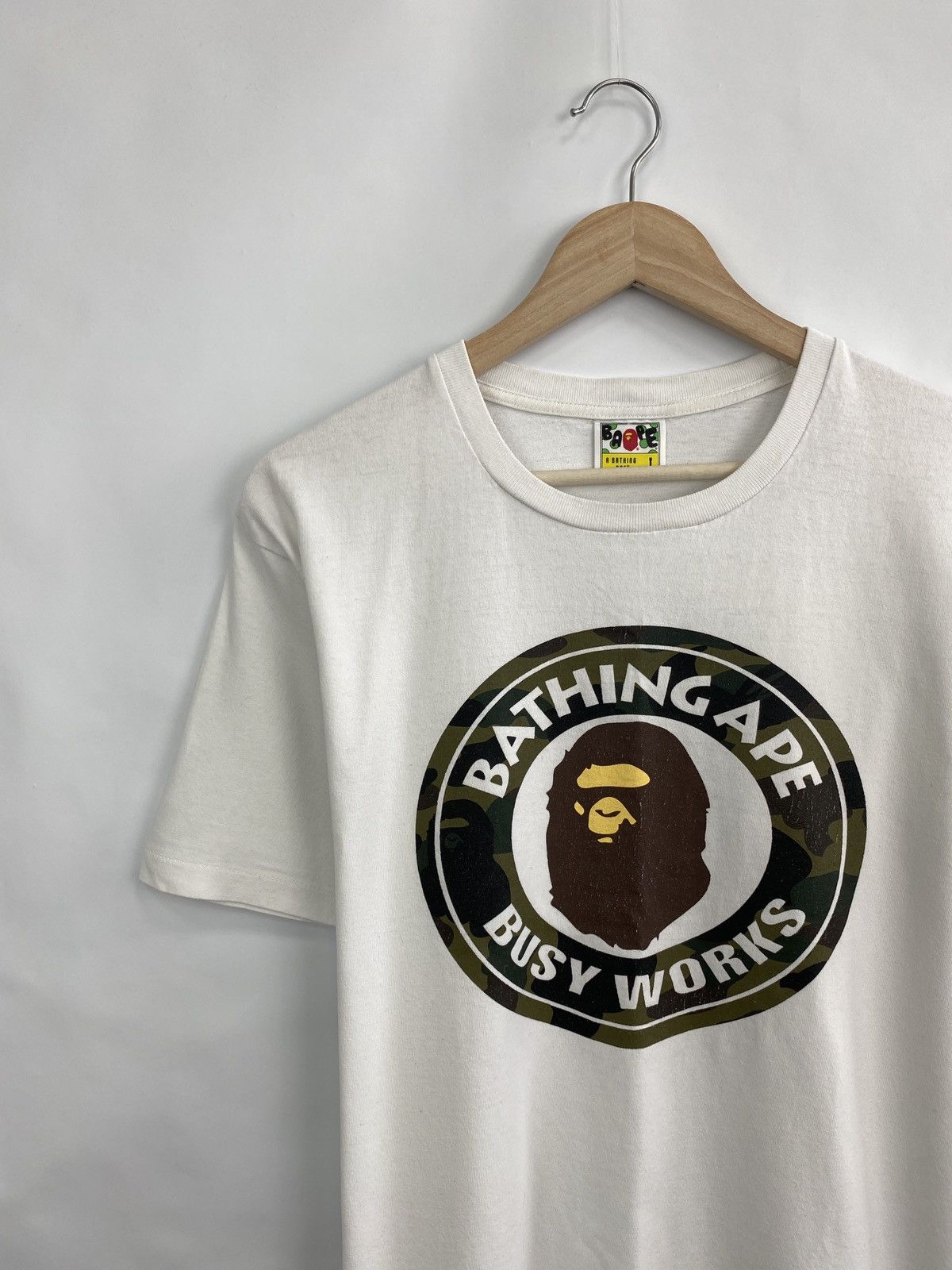 Bape 🇯🇵 Vintage Bape A Bathing Ape Camo Busy Works T-Shirt Rare Size US L / EU 52-54 / 3 - 2 Thumbnail
