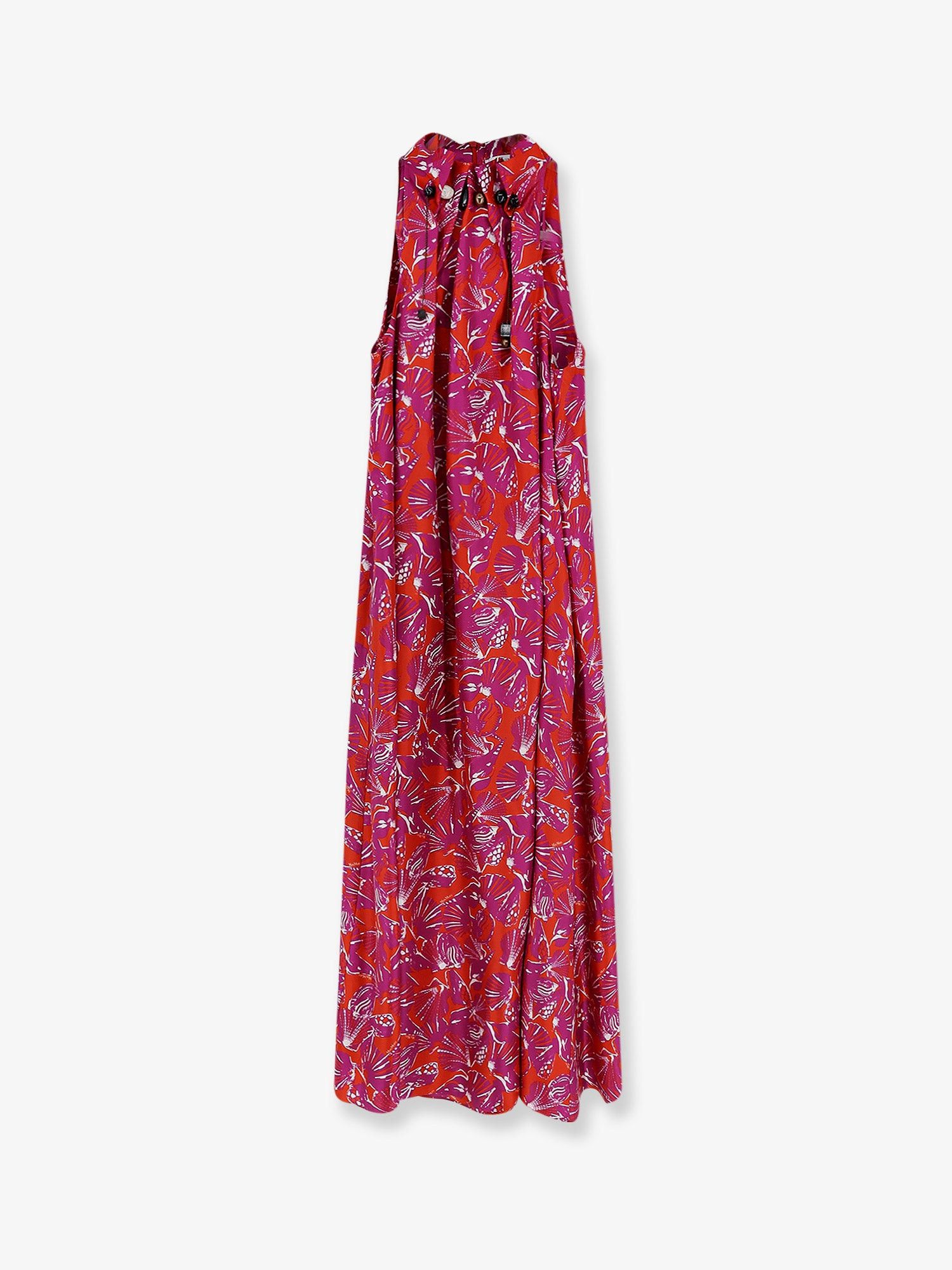 Max Mara Mxmcartone Silk Long Dress Size XL / US 12-14 / IT 48-50 - 1 Thumbnail