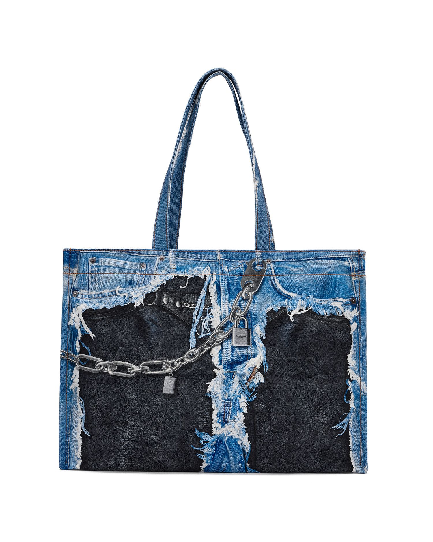 Acne Studios Acne Studios Chain Printed Denim Tote Size ONE SIZE - 1 Thumbnail