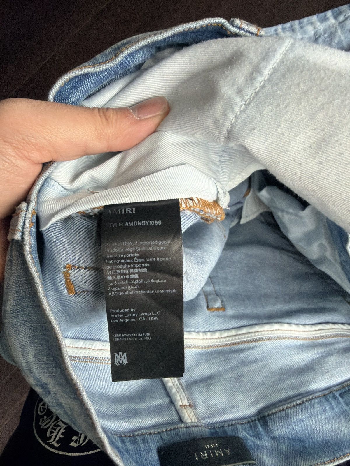 Amiri Amiri Light Blue Shotgun Jeans Size US 34 / EU 50 - 7 Thumbnail
