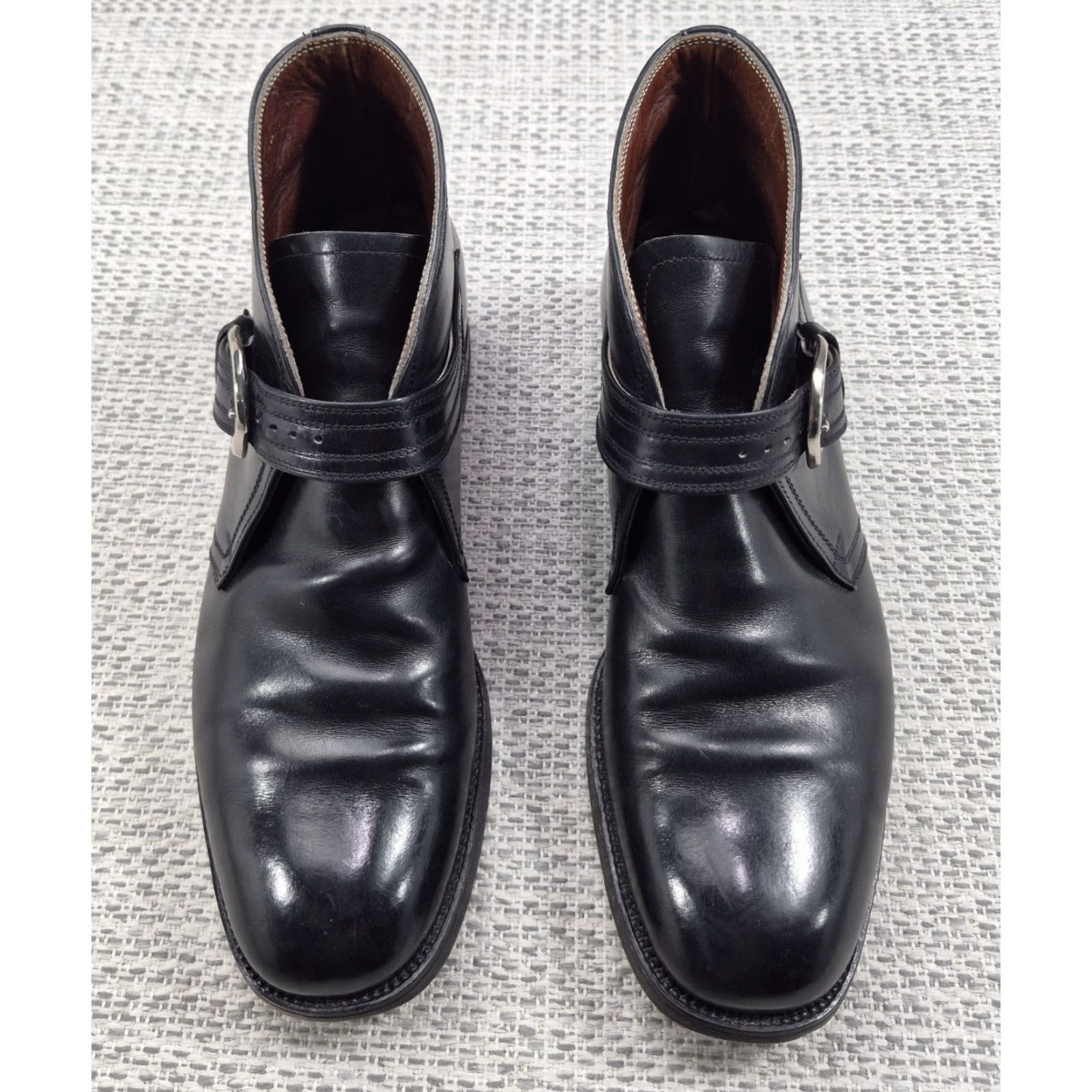 Vintage VINTAGE LeeKee Kowloon Ankle Buckle Boots Mens Sz 11 Leather Black Boots Mens Size 11 Leather Hong Kong Retro Logo Buckle Dress Boots Size US 11 / EU 44 - 4 Thumbnail