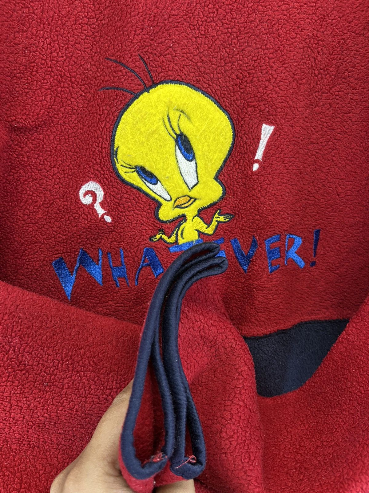 Vintage Vintage Tweety Warner Bros Fleece Hoodie Sweatshirts Size XL / US 12-14 / IT 48-50 - 10 Thumbnail