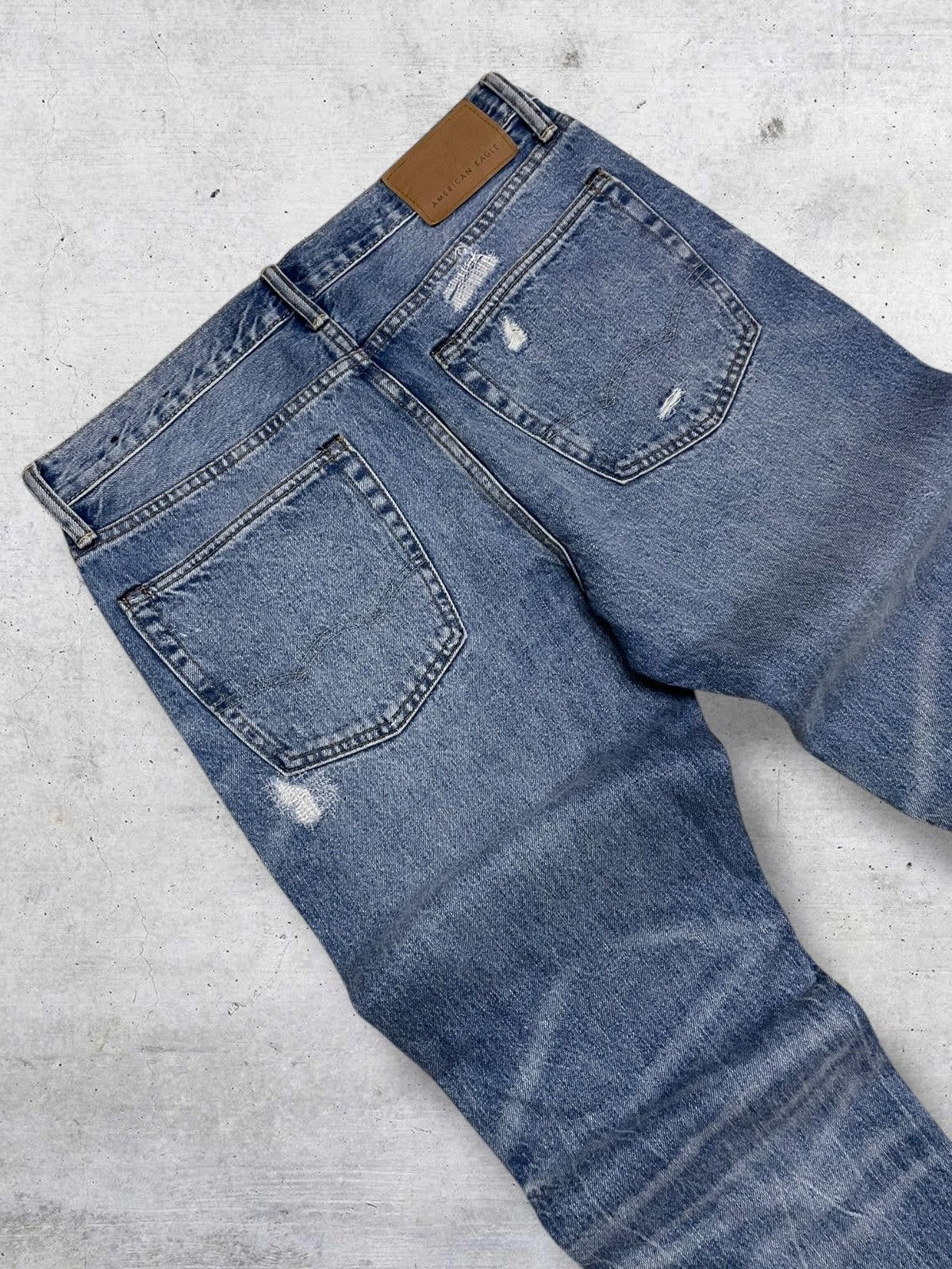 American Eagle Outfitters DESIGNER AMERICAN EAGLE X KEITH HEARING PATCHWORK BORO DENIM Size US 32 / EU 48 - 11 Thumbnail
