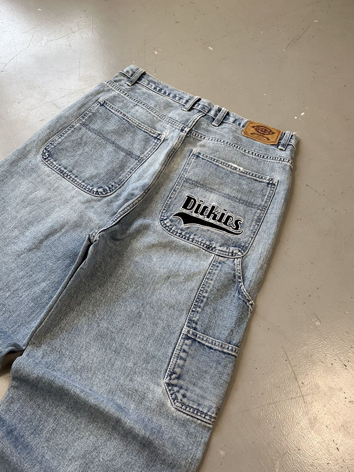 Dickies × Vintage Vintage dickies SpellOut embroidered denim Size US 34 / EU 50 - 9 Thumbnail