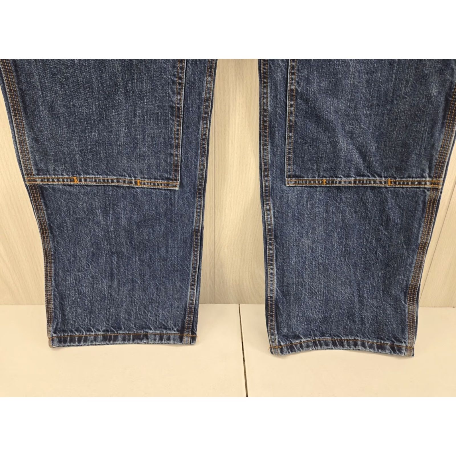 Carhartt Carhartt Jeans Men 38x32 Blue Denim Loose Fit Dark Wash double knee 104944-H45 Size US 38 / EU 54 - 6 Thumbnail