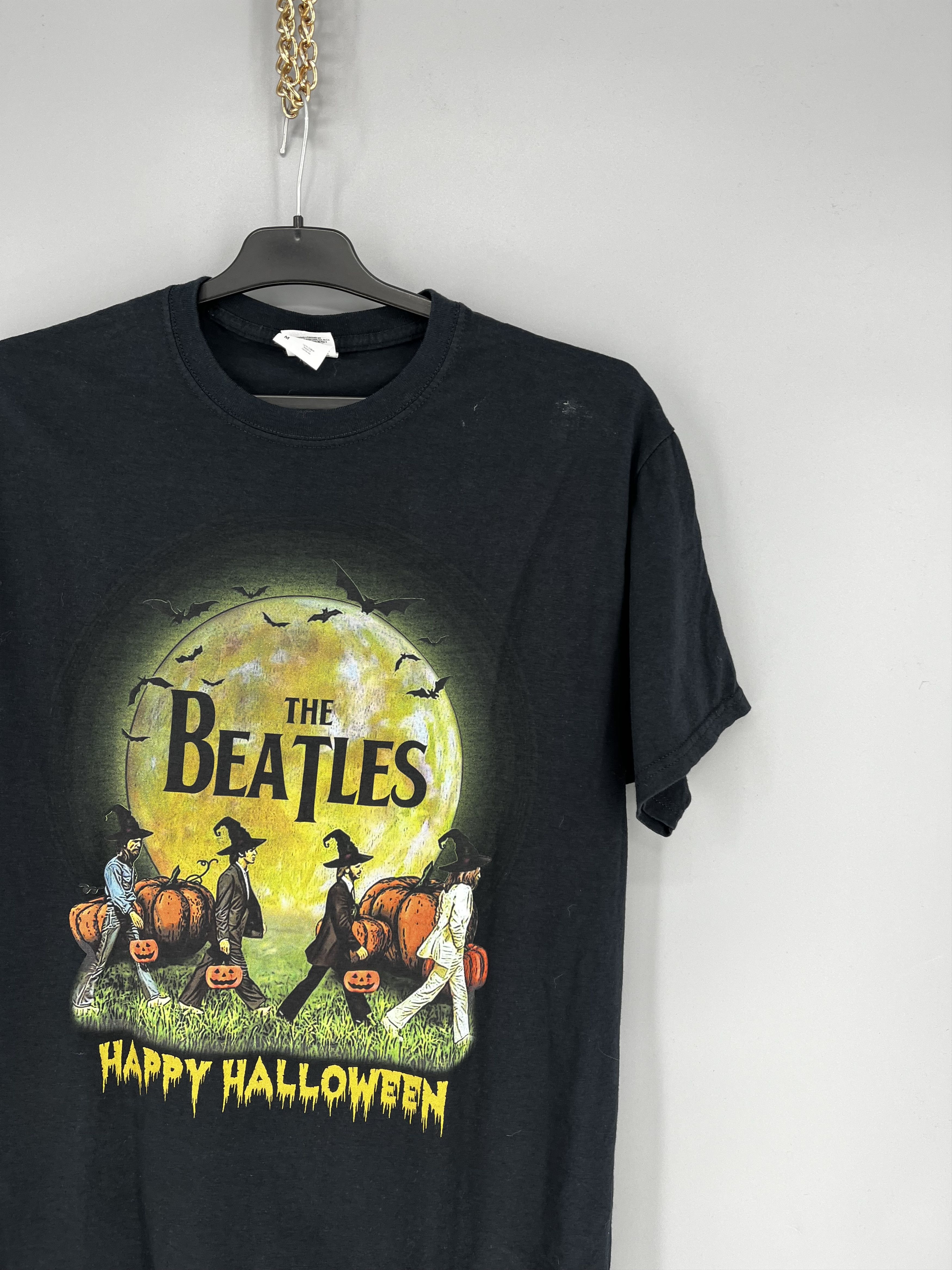 Band Tees Vintage The Beatles Happy HalloweenThrashed Rock Streetwear Size US M / EU 48-50 / 2 - 5 Thumbnail