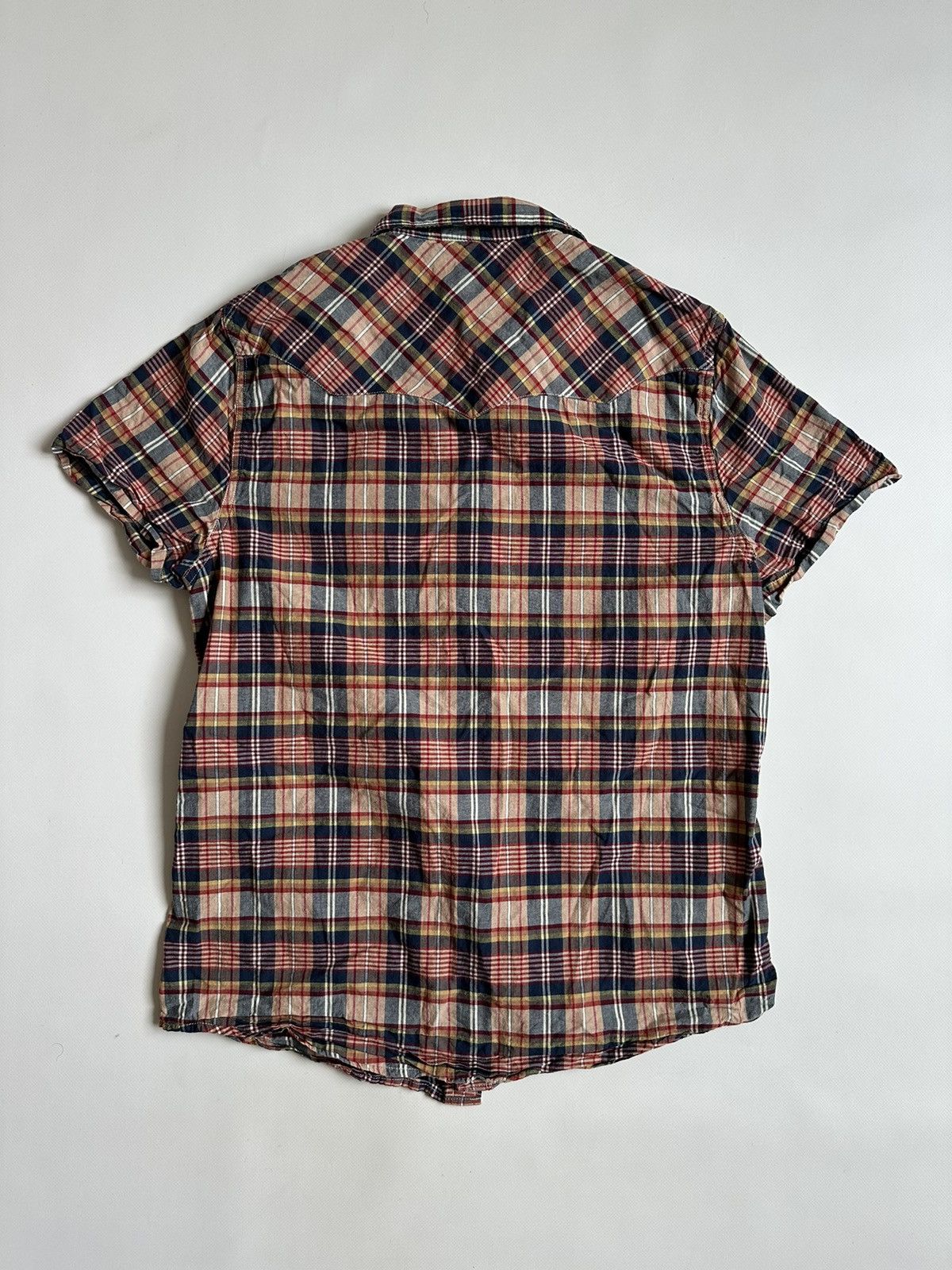 Ralph Lauren Ralph Lauren Denim & Supply Check Plaid Short Sleeve Shirt M Size US M / EU 48-50 / 2 - 2 Thumbnail
