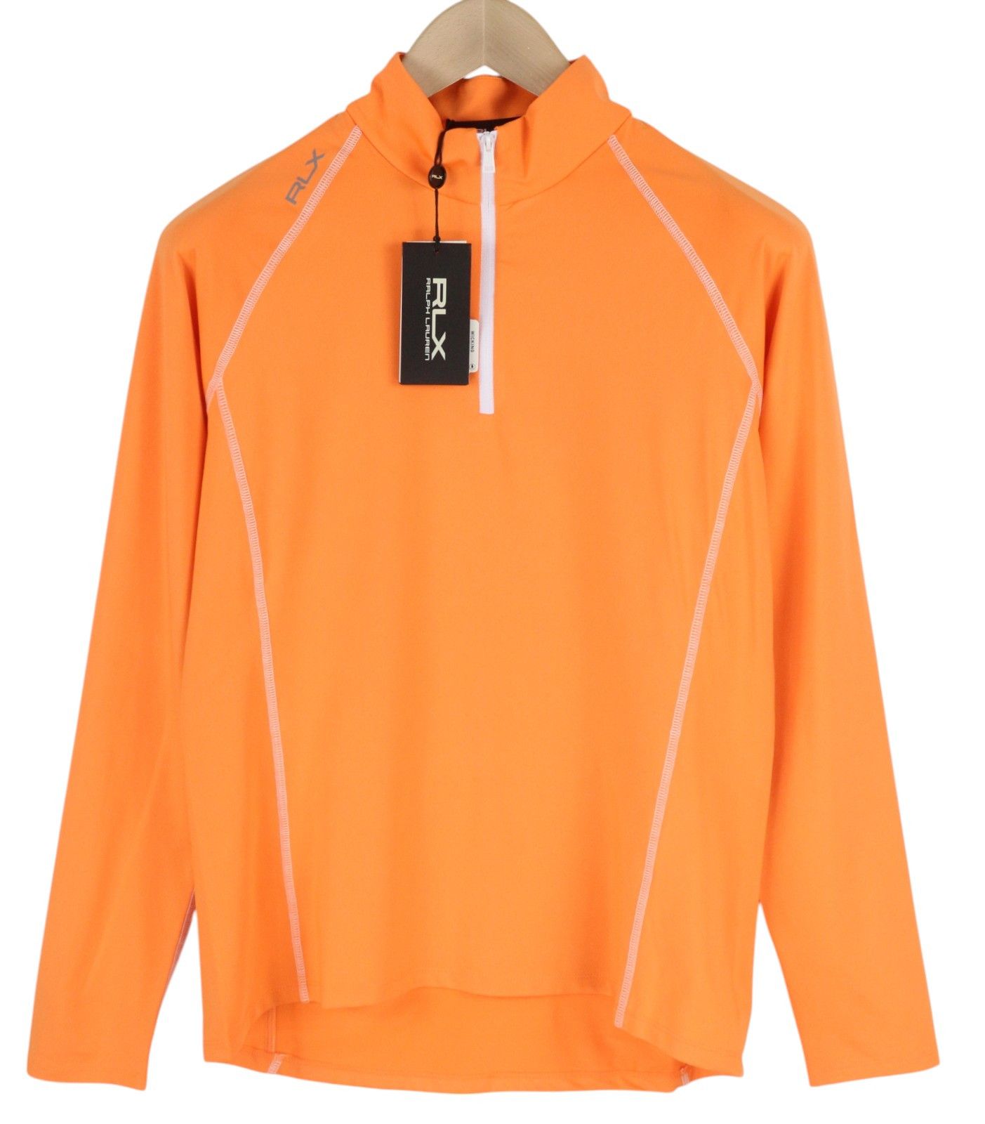 RLX Ralph Lauren GOLF M Orange Zip Sweatshirt 84690 Size M / US 6-8 / IT 42-44 - 1 Thumbnail