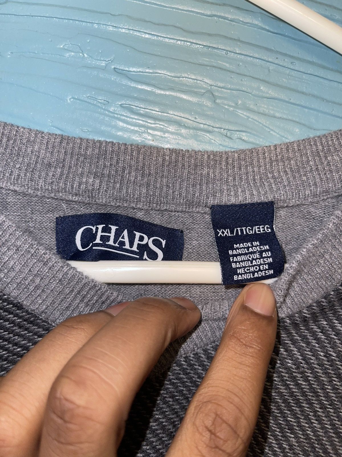 Chaps CHAPS sliver, XXL. sweater vest. Size US XXL / EU 58 / 5 - 4 Thumbnail