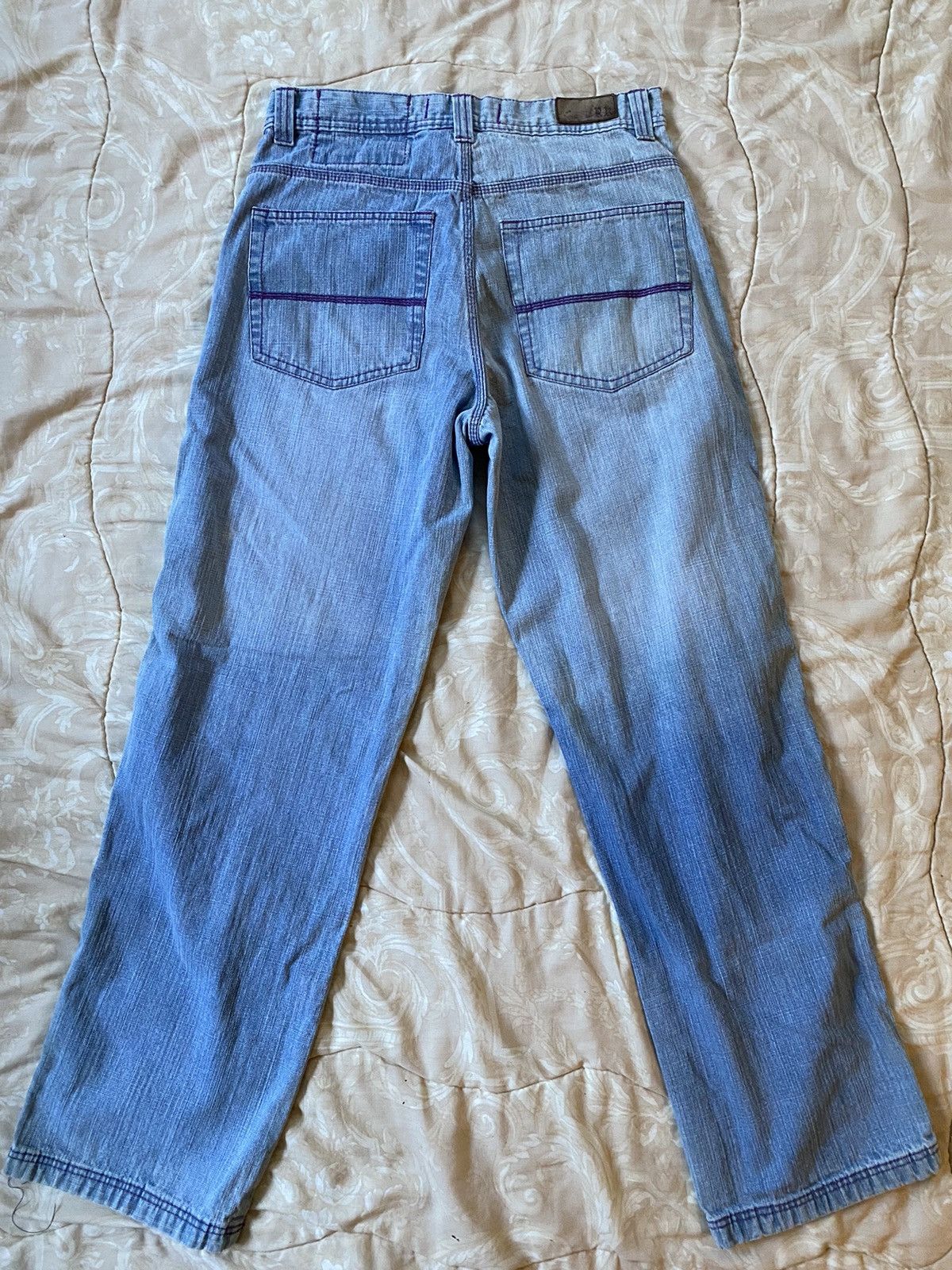 Southpole × Vintage Crazy Y2K RK Baggy Light Wash Jeans Size US 34 / EU 50 - 6 Thumbnail