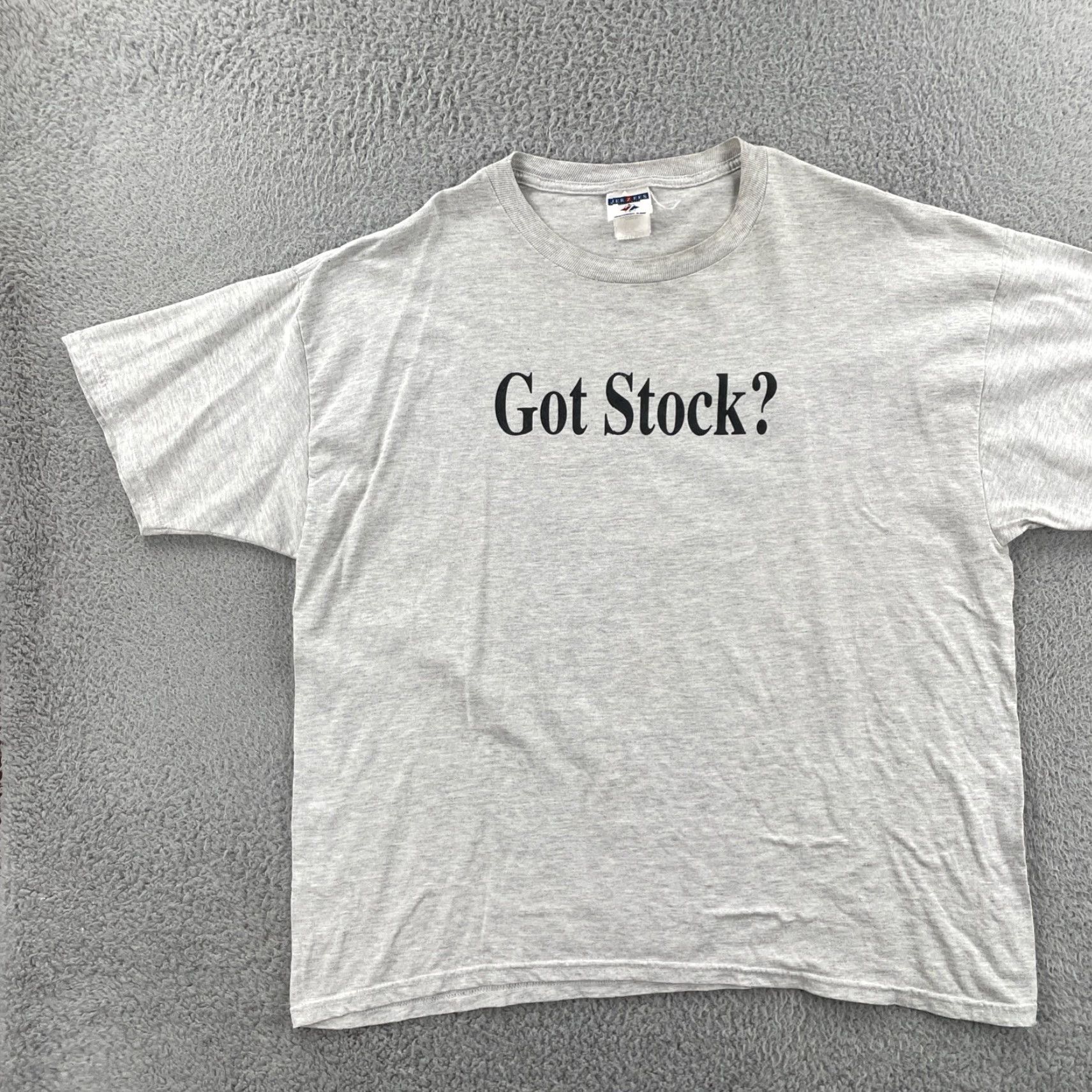 Jerzees VINTAGE Jerzees 2X Gray Shirt Men 90s 2X Crew Neck Short Sleeve T-Shirt Wal Mart Associate Stock Ownership Plan Size US XXL / EU 58 / 5 - 4 Thumbnail