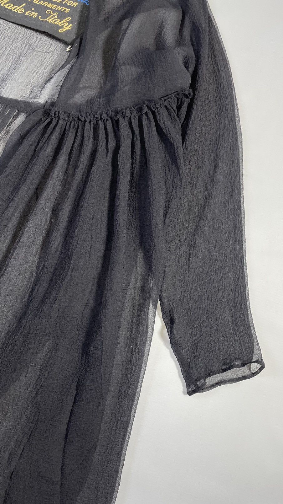 Maison Margiela A/W 04 Black Silk Voile Gown Size M / US 6-8 / IT 42-44 - 8 Thumbnail