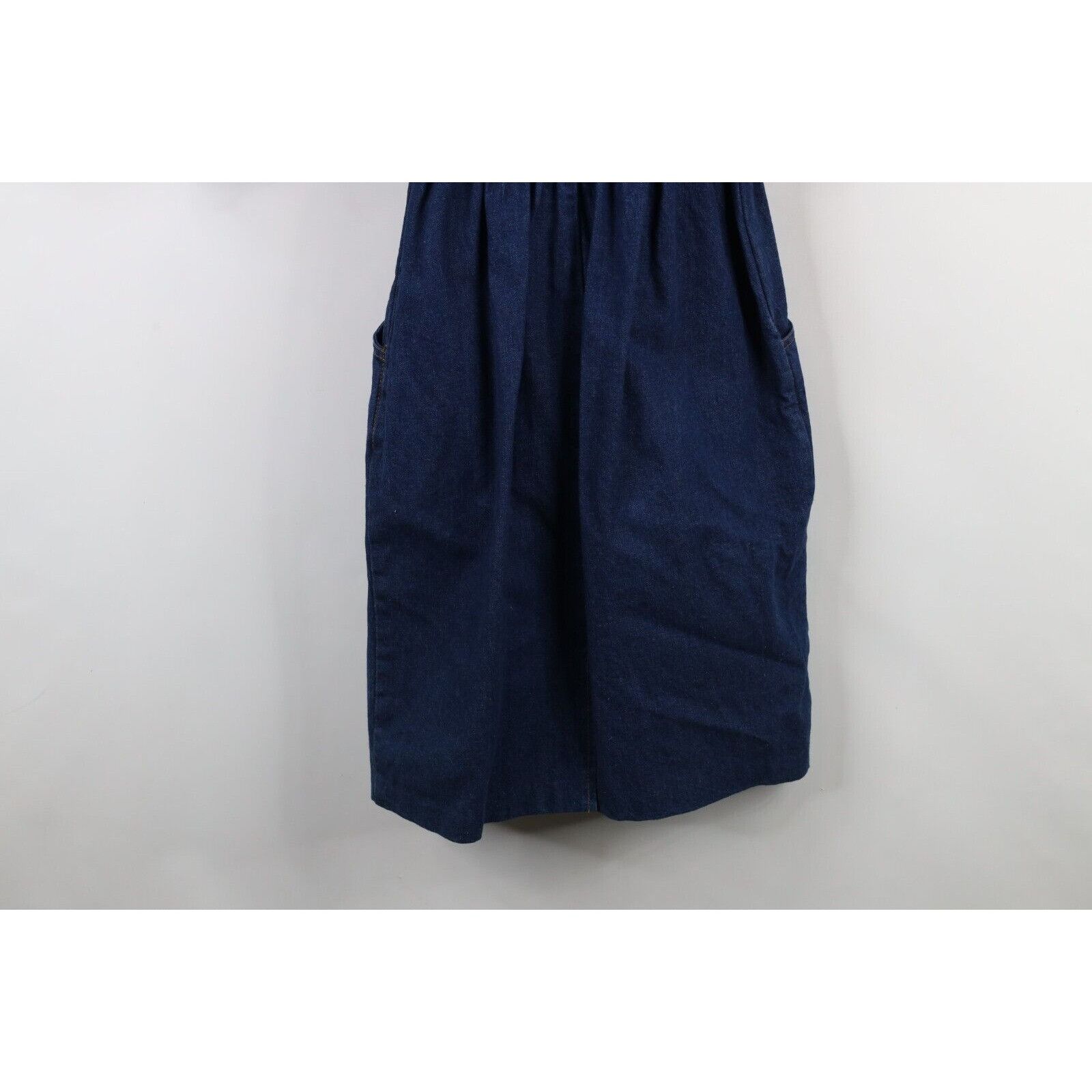Vintage Vintage 80s 90s Streetwear Faded Long Sleeve Denim Dress Size M / US 6-8 / IT 42-44 - 18 Thumbnail