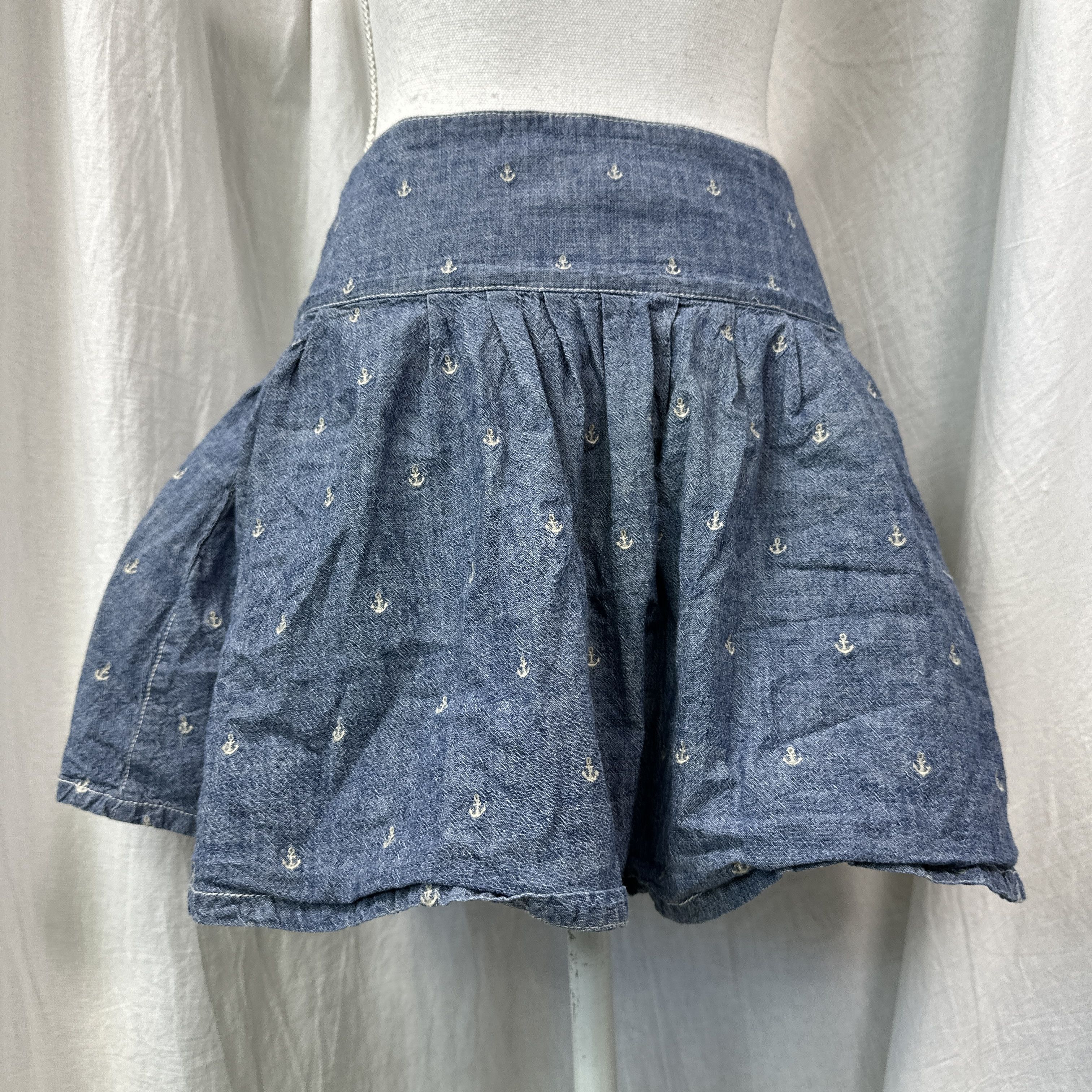 Ralph Lauren Vintage Old Money Denim Supply Ralph Lauren Mini Skirt 00s Size 24" / US 00 / IT 34 - 4 Thumbnail