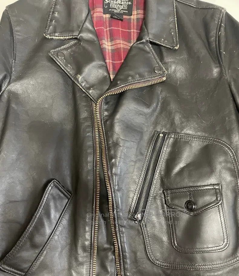 Schott Schott Heavy old leather clothes Size US L / EU 52-54 / 3 - 5 Thumbnail