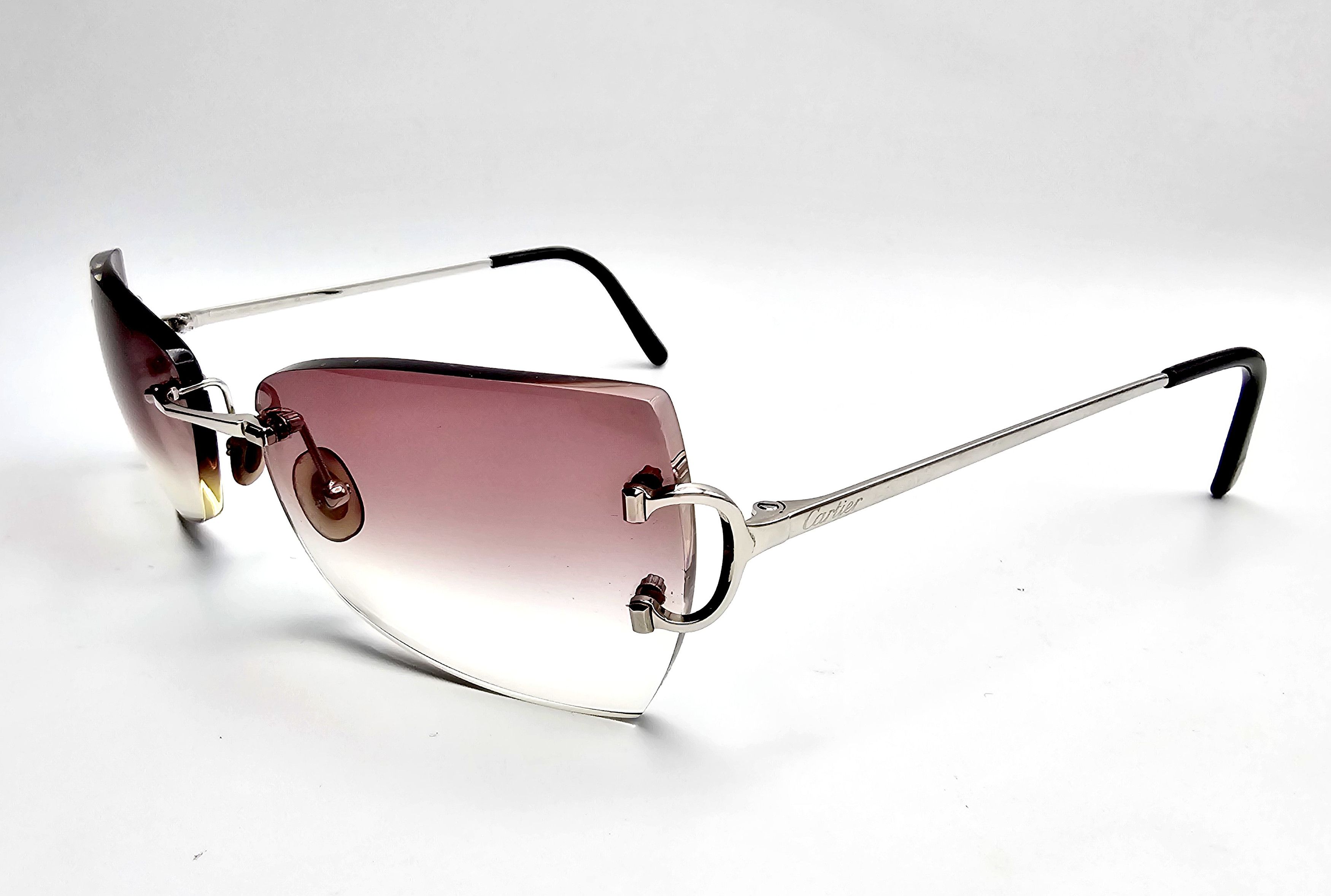Cartier Cartier Big C Occhiali Silver Sunglasses Size ONE SIZE - 8 Thumbnail